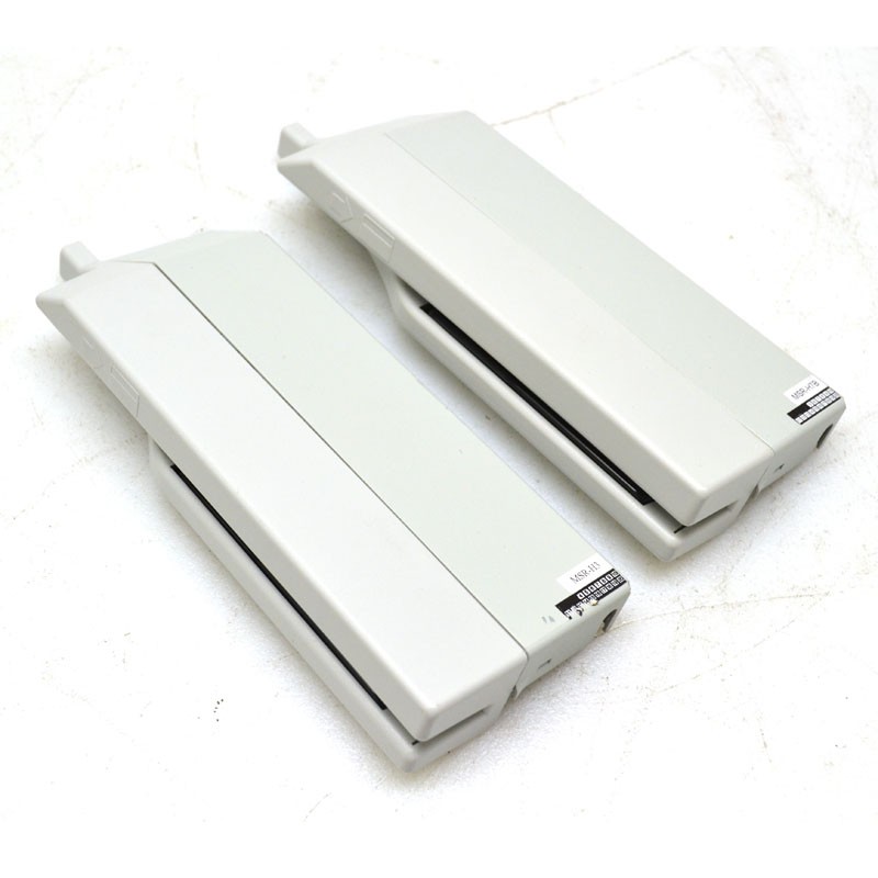 Lot of 2 Wincor Nixdorf 1750081426 BA72 MSR Card Reader Attachment, Light Gray