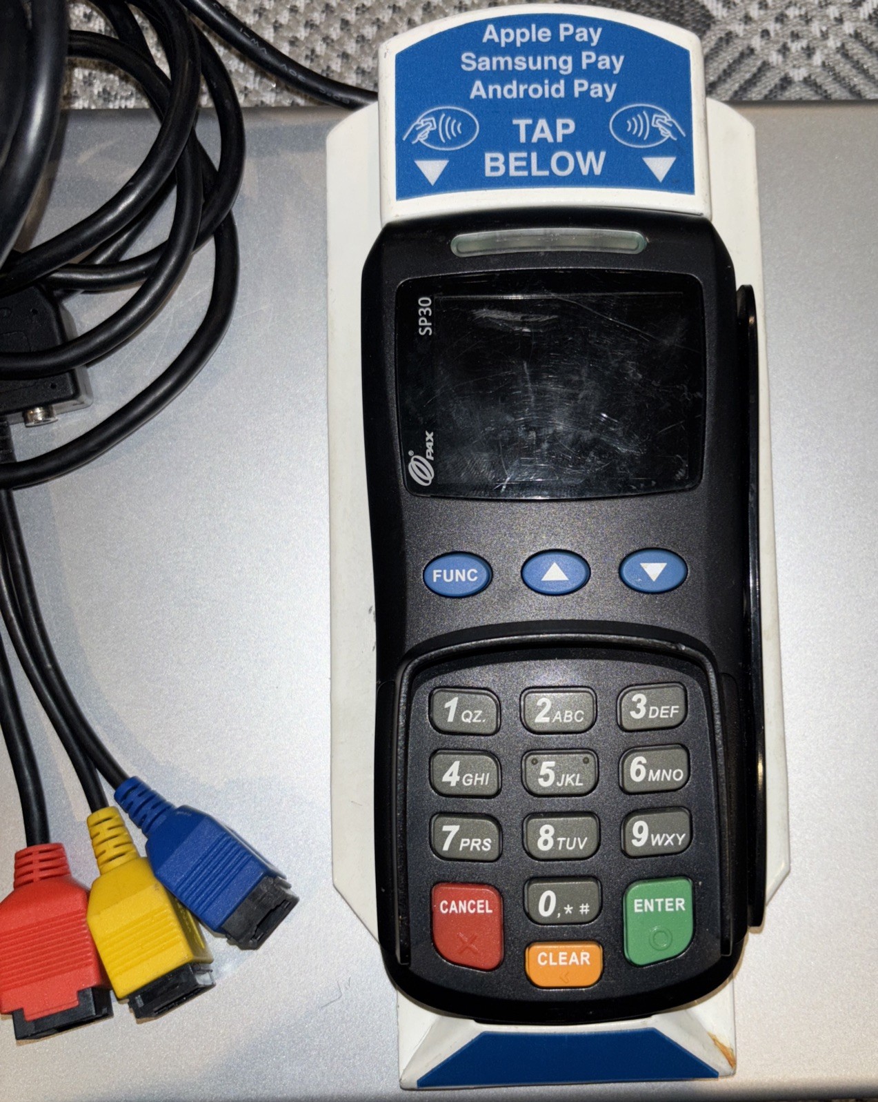 USED PAX SP30 EMV NFC MonoCable PINpad connects to PAX S80/ A80 -CRLTN500