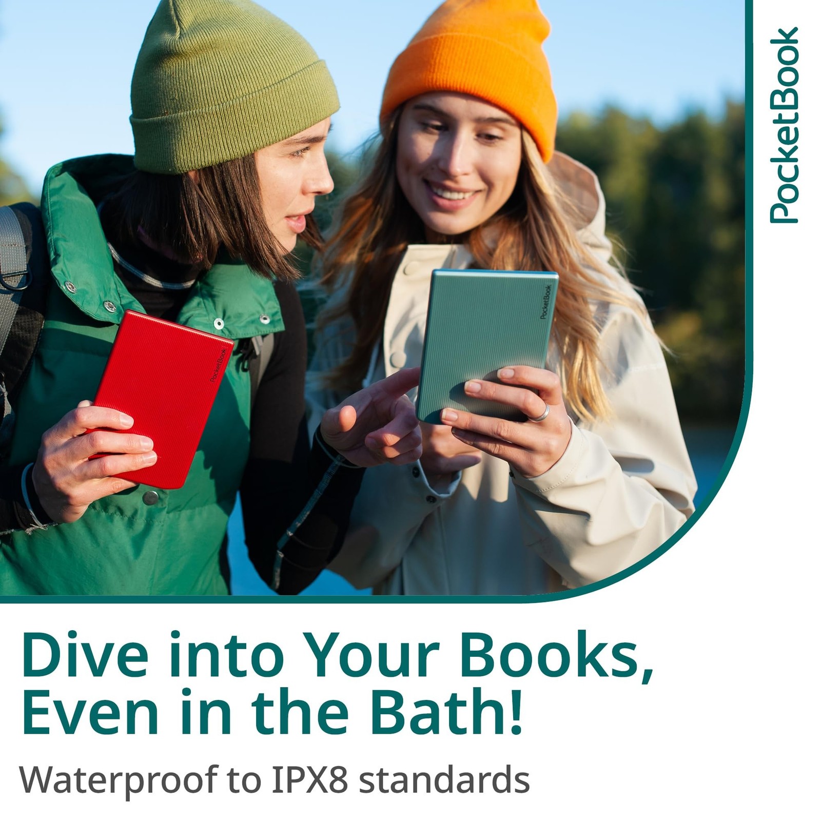 PocketBook Verse Pro E-Reader Waterproof | Eye-Friendly 6” E-Ink Carta™ H
