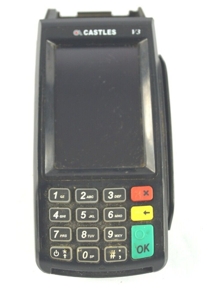 Castles V3 VEGA3000 Credit Card Machine POS Terminal Unit No Cable PoR B133