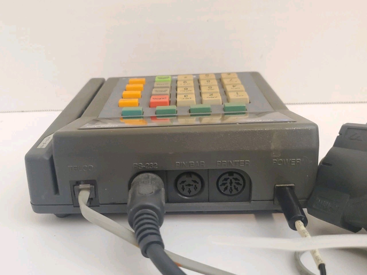 Vintage VeriFone Omni 396 Credit Card Terminal GE Card Services Retro Hacking