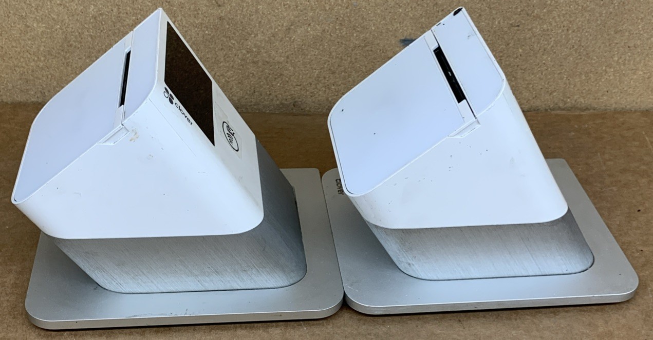 Clover POS P550 Contactless Printer with Customer Facing Display screen Lot Of 8