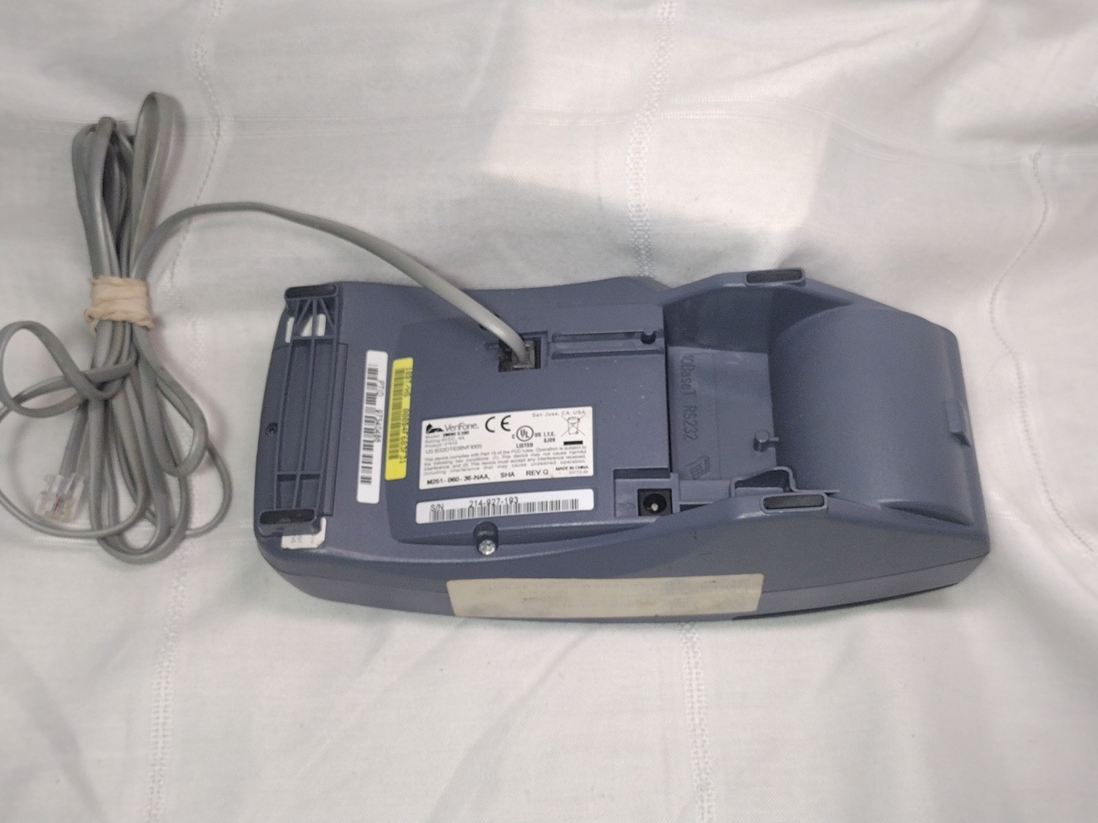 Verifone Payment Terminal OMNI5100 Countertop Payment Business No Cord Untested