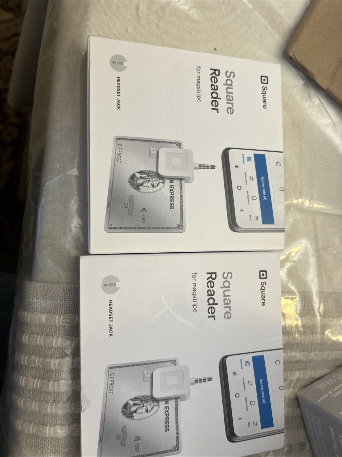 Square Credit Card Reader For iPhone/Android 3.5mm Headphone Jack Connector NEW