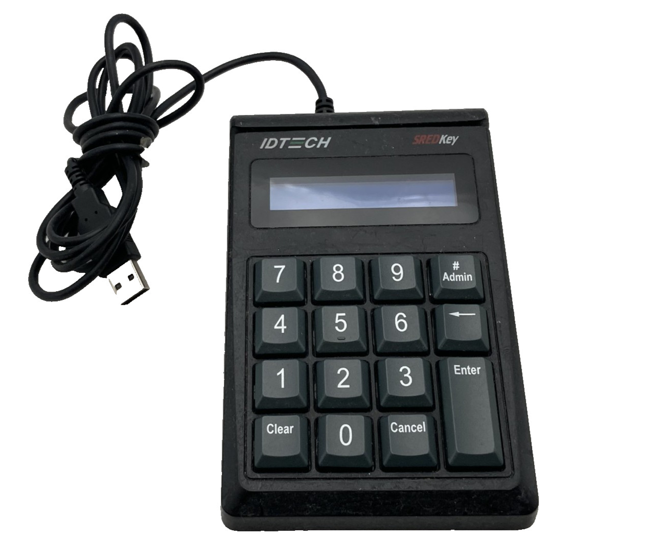 ID Tech SREDKey Secure USB Credit Card Reader Keypad IDT-KEYINJ-021-A