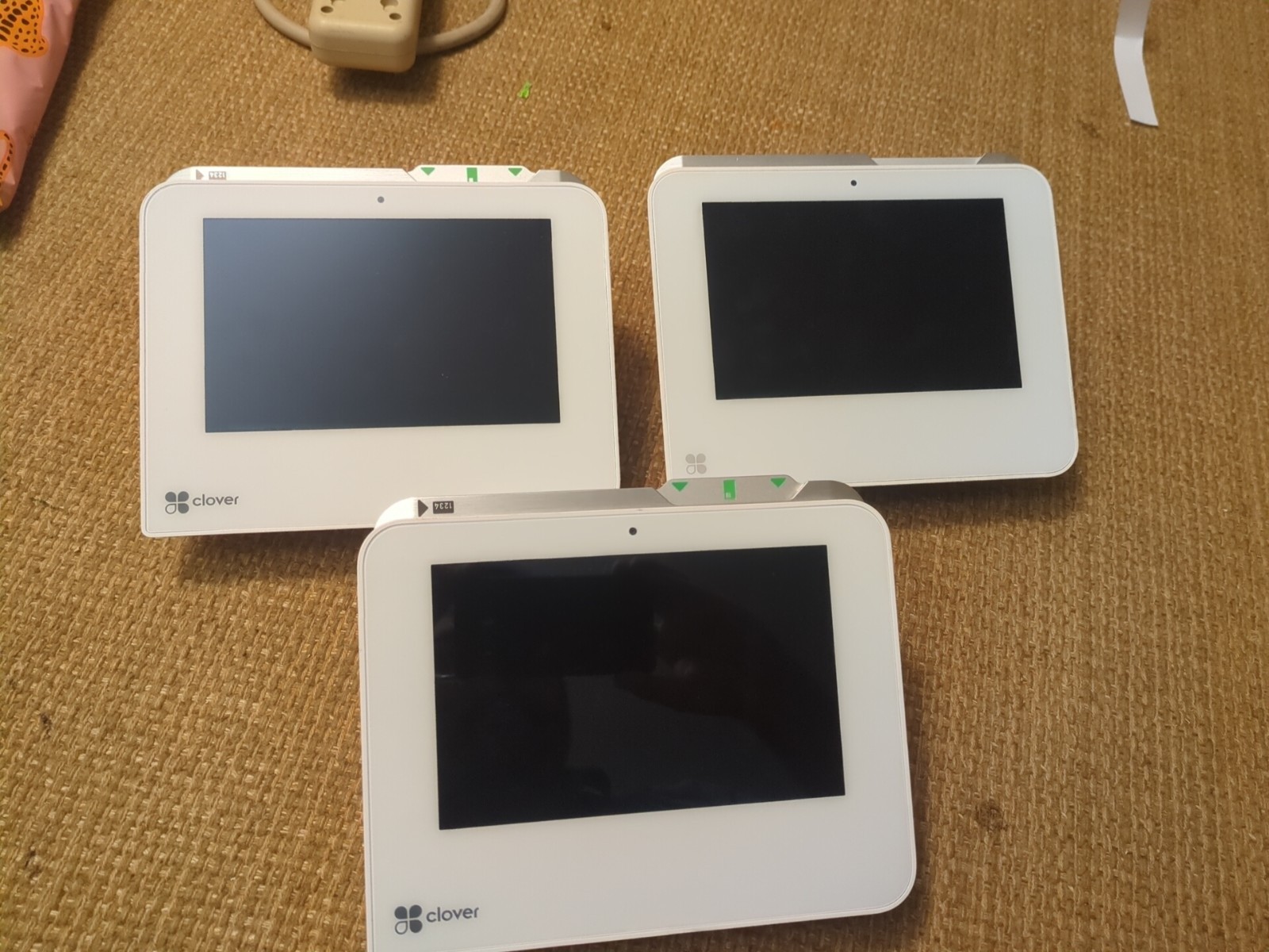 LOT OF 3 CLOVER MINI POS SYSTEM C302U / C300 For Repair