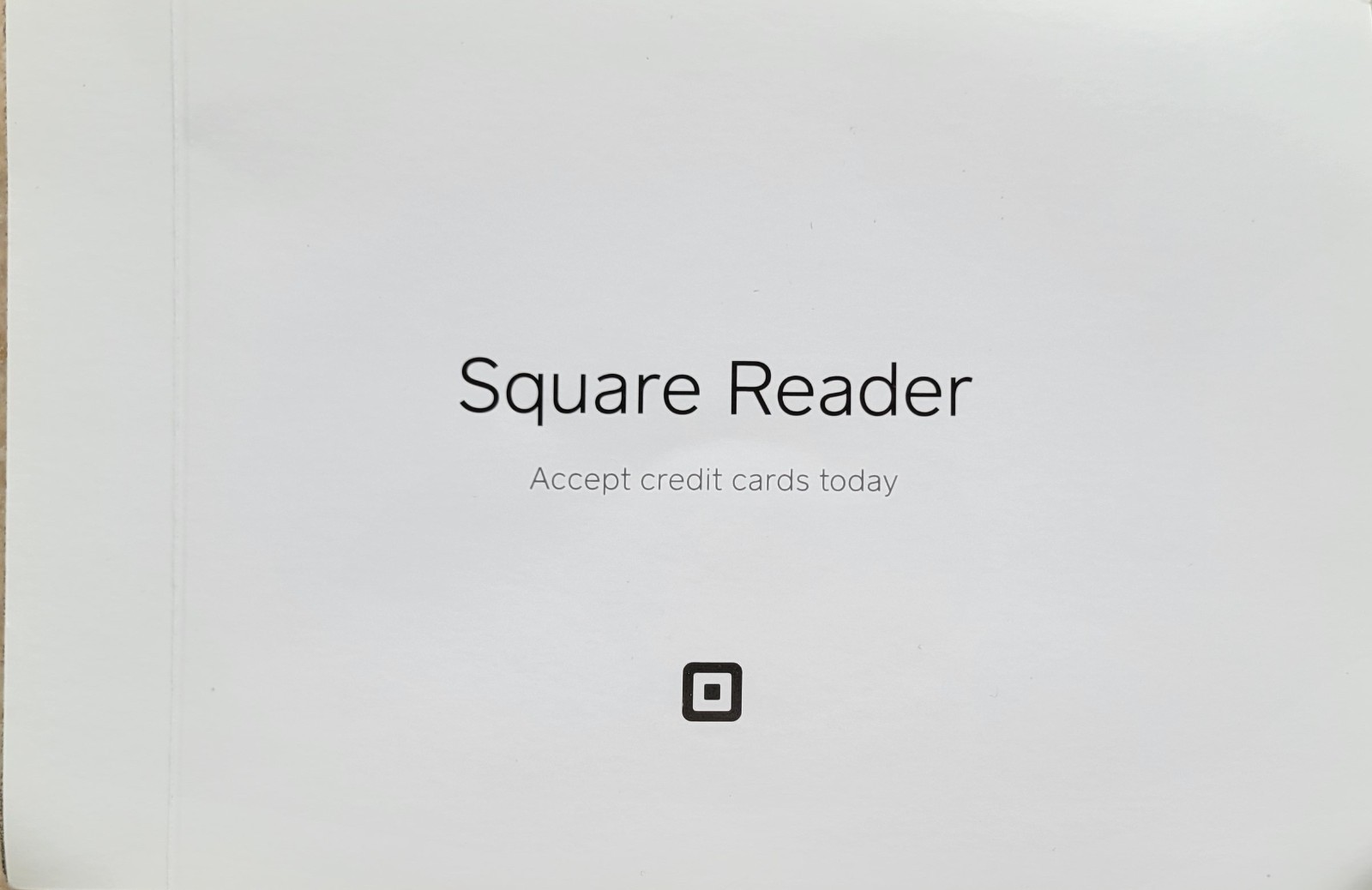 Square Portable Card Reader, Open Box