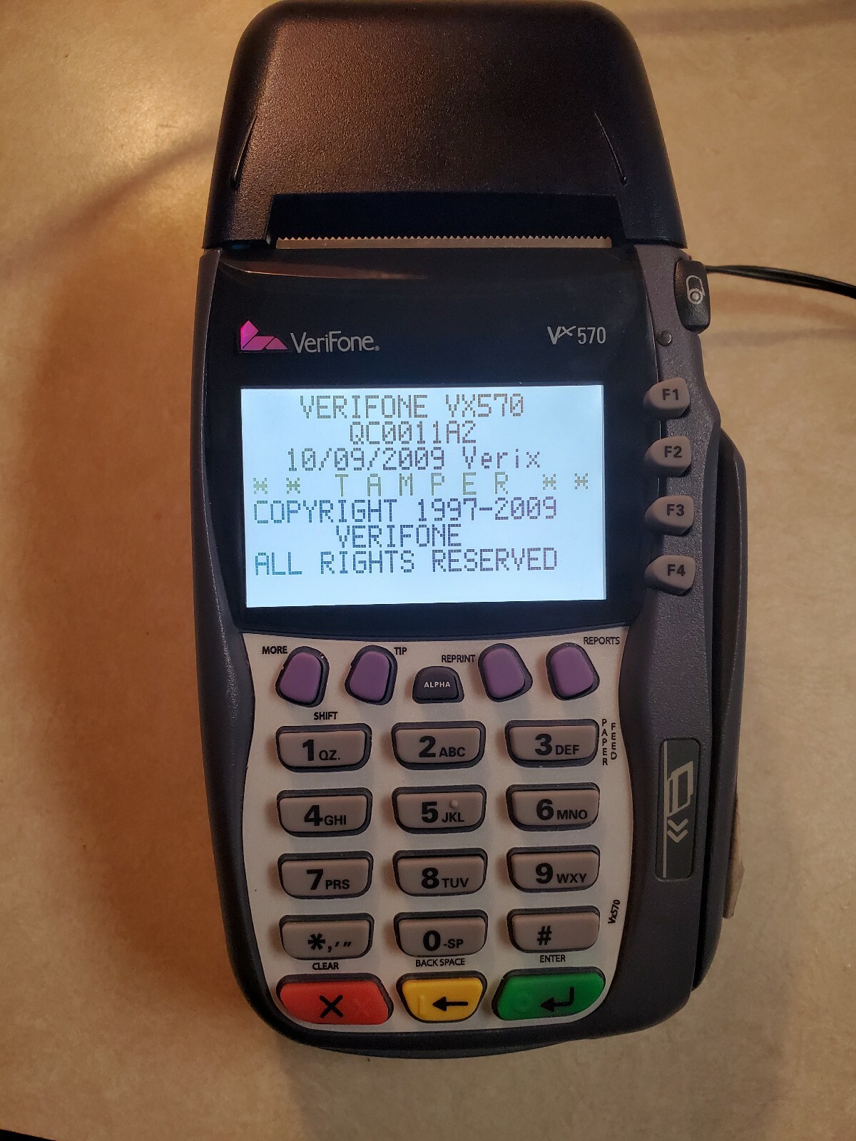 VeriFone VX570 Omni 5700 Credit Card Terminal No chip