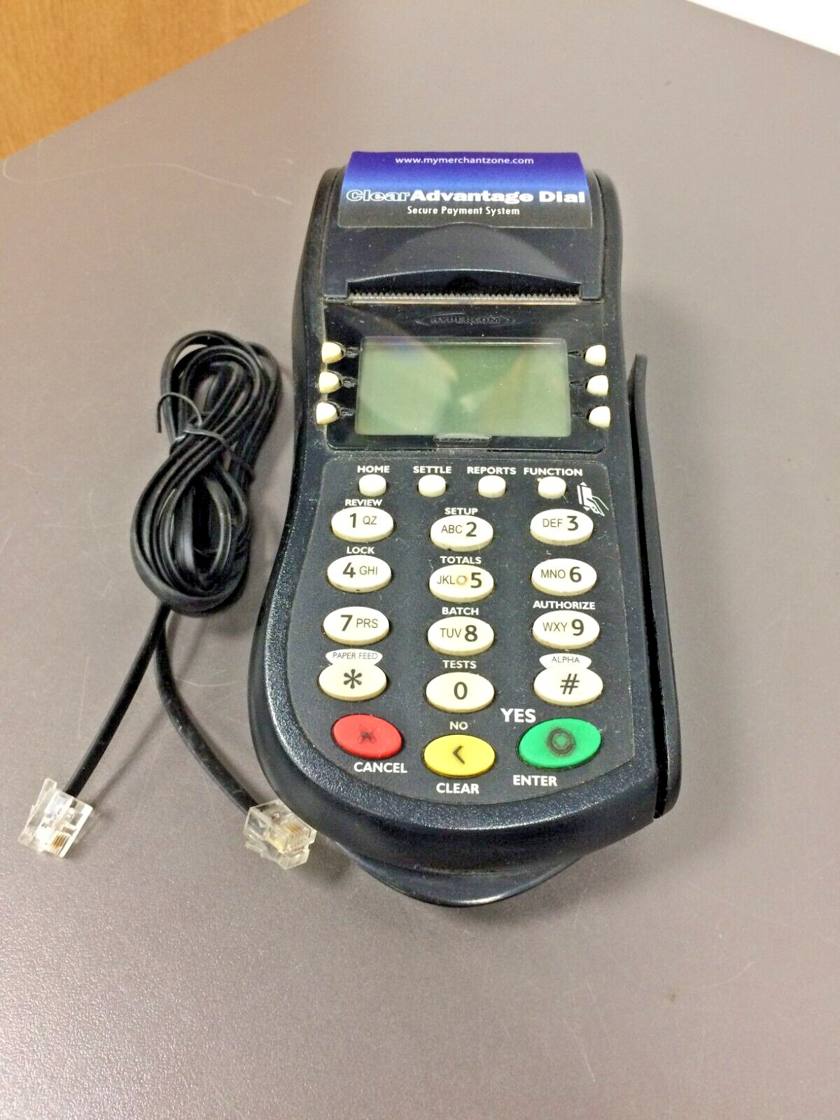 EQUINOX Model T4205, 010344-003R ZBE Credit Card Reader, w Phone Cable, NO POWER