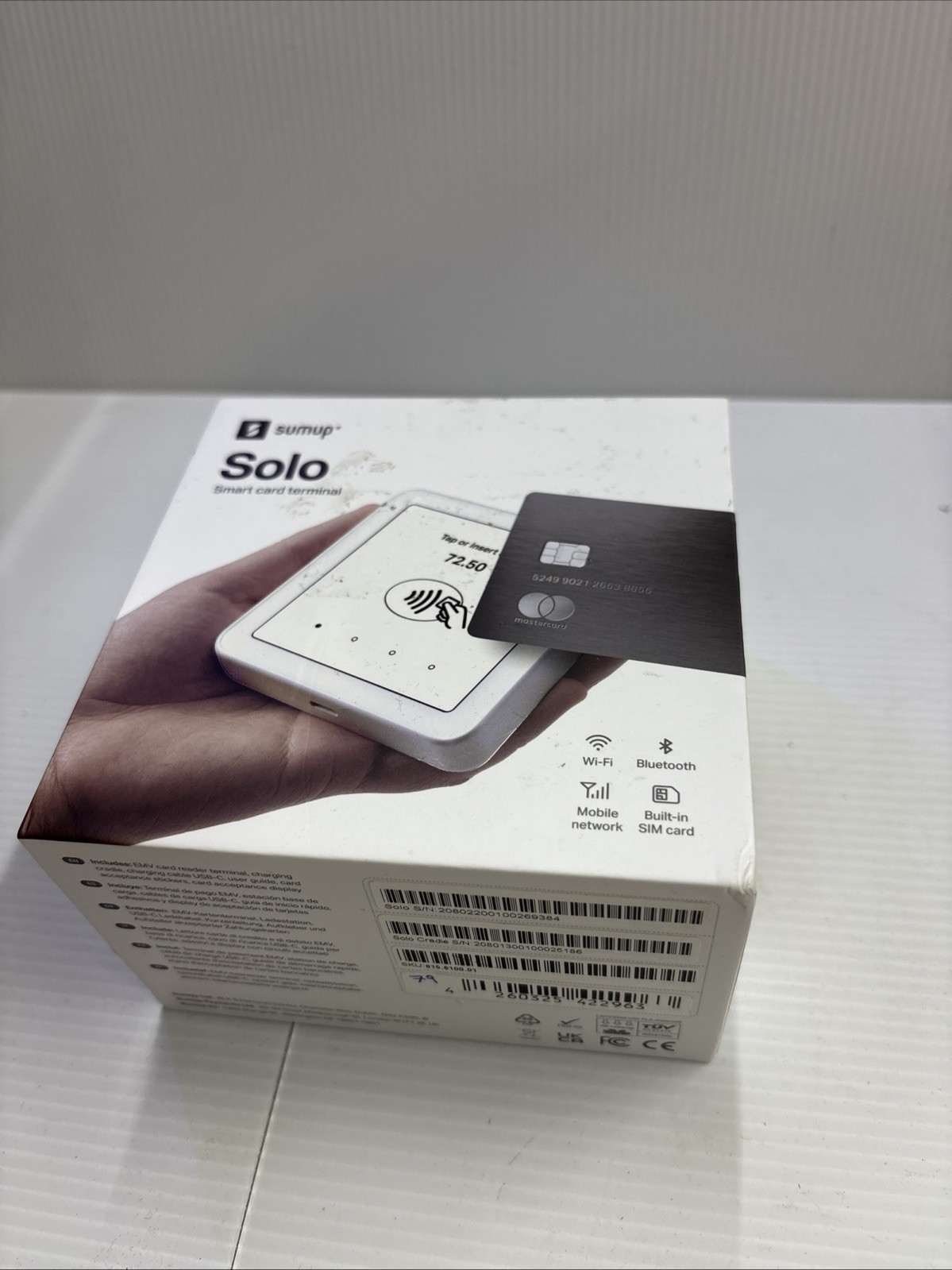 Brand New SumUp Solo Wi-Fi Smart Card Terminal White (815610001)
