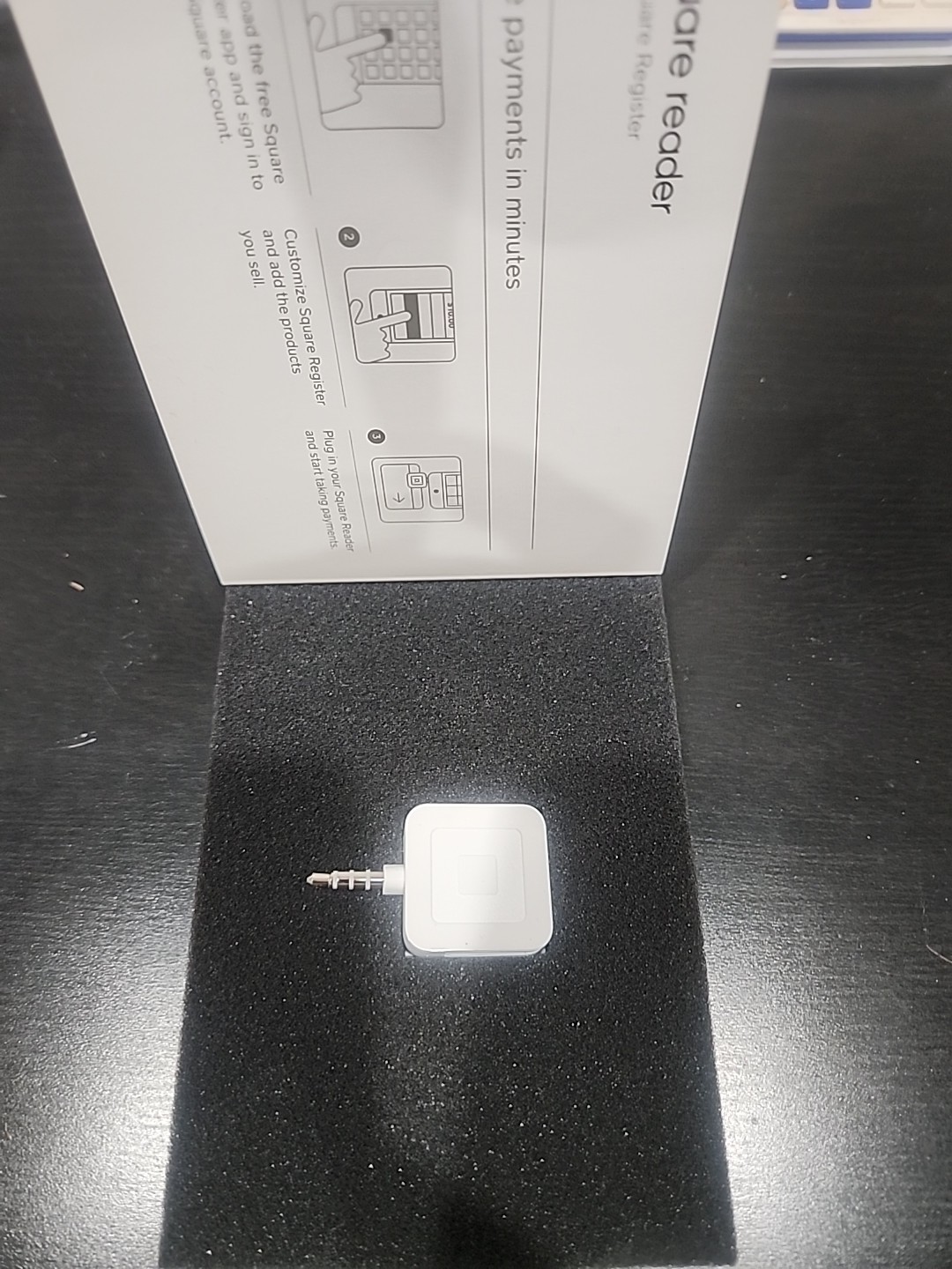 Square Mobile Card Reader for Cell Phones that have a 3.5 mm headphone jack.