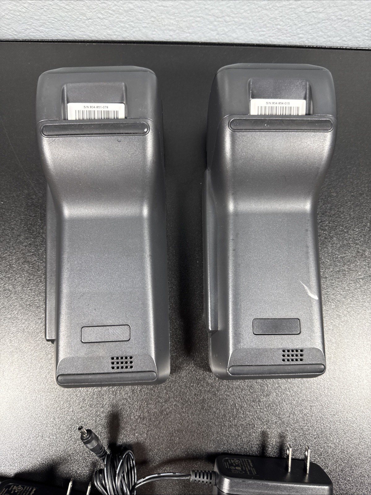 2X Verifone T650c Credit Card Machines w/ Power Adapters Untested