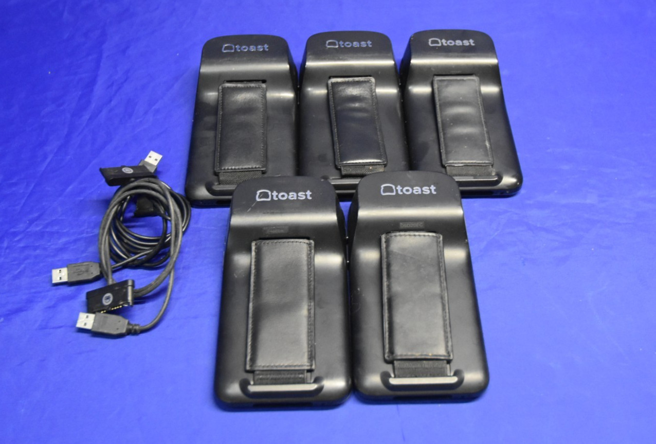 5 – Lot of Toast GO 1 (TG100) Handhelds POS With Credit CARD READER System