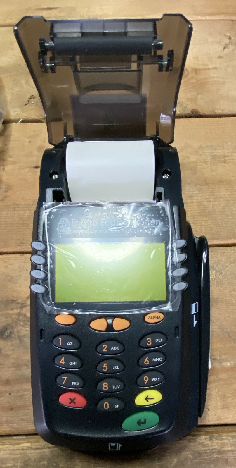 E3 Credit Card Terminal Heartland Payment Systems with Chip Reader and Printer