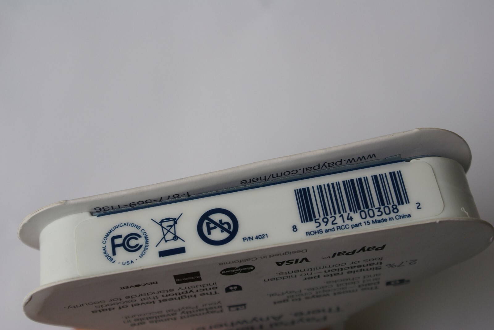 PayPal Mobile Card Reader for Apple iOS or Android Devices
