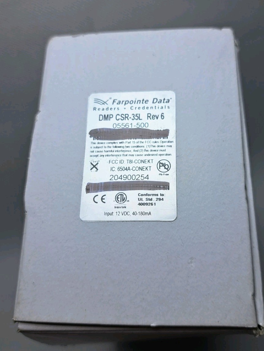 DMP CSR-35L Rev 6 Proximity Card Reader – Black –