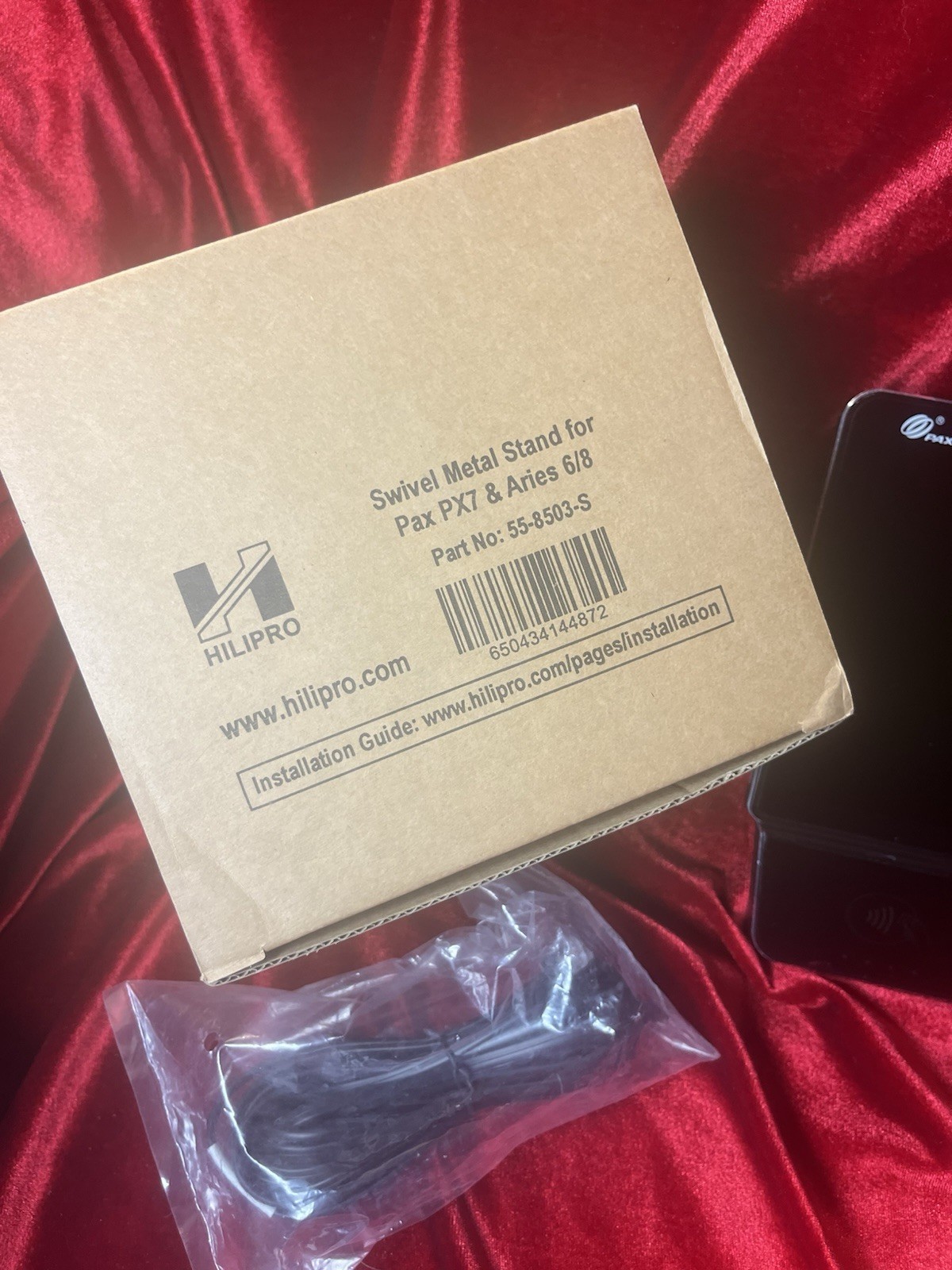 Pax Aries 8 Kit Payment Terminal AR6P-B0-5EA WITH Swivel Stand (stand Is NIB)