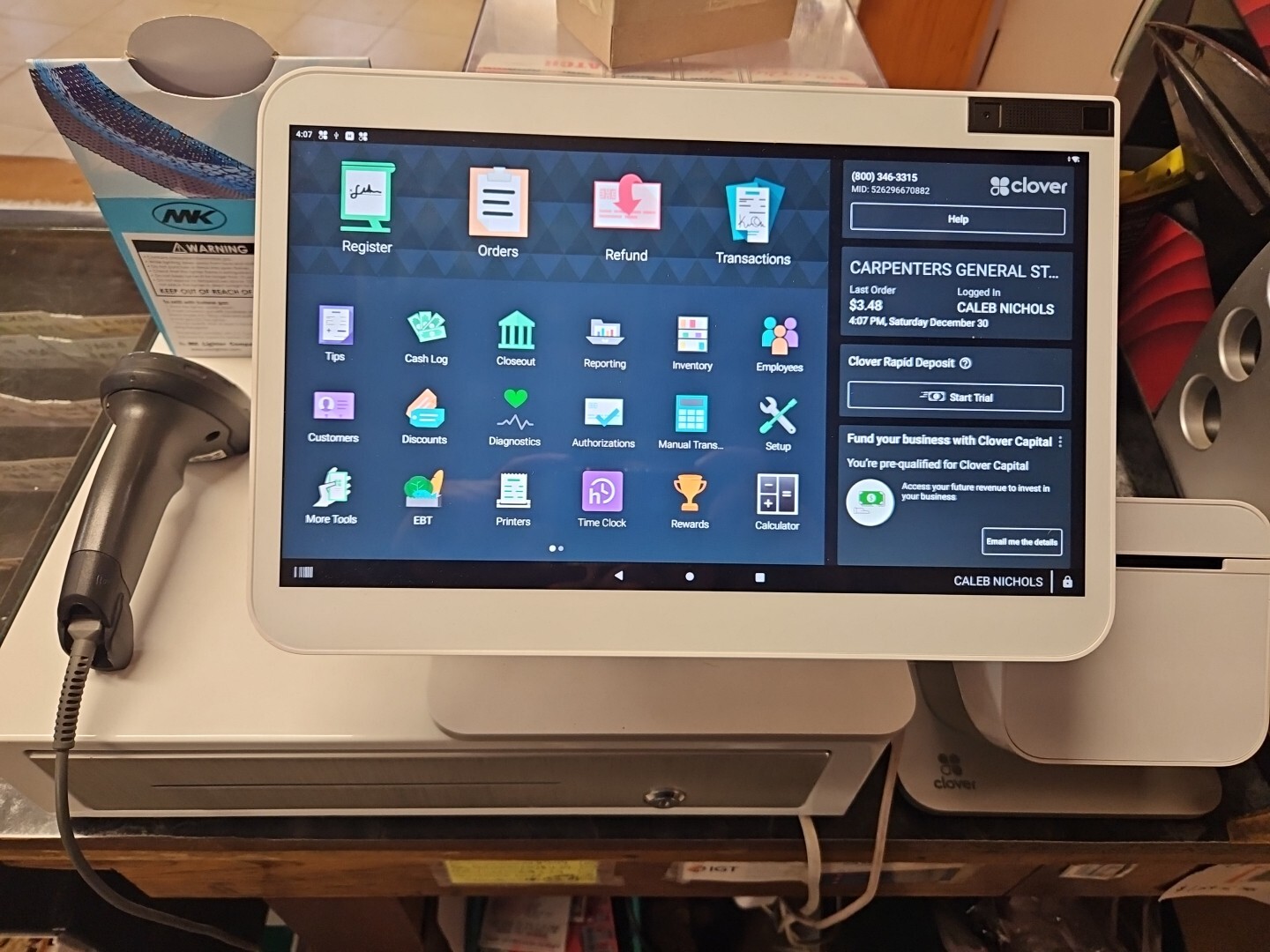 Clover Station DUO KIT (Printer P500 + DISPLAY S503 + Terminal C503 + Adapter)