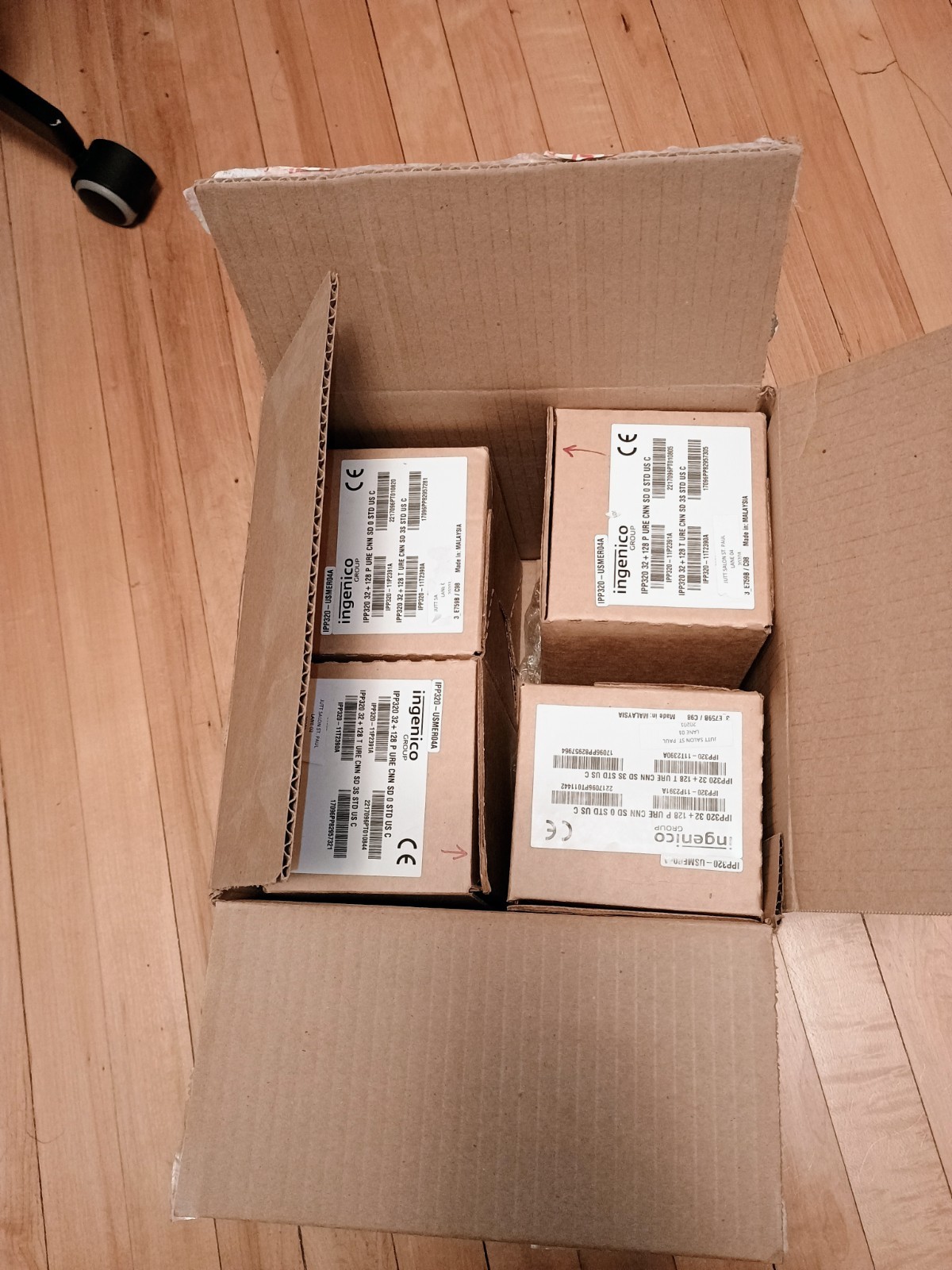 Lot of 4 -Ingenico IPP320 Payment Credit Card Terminal With Cord – New, Open Box