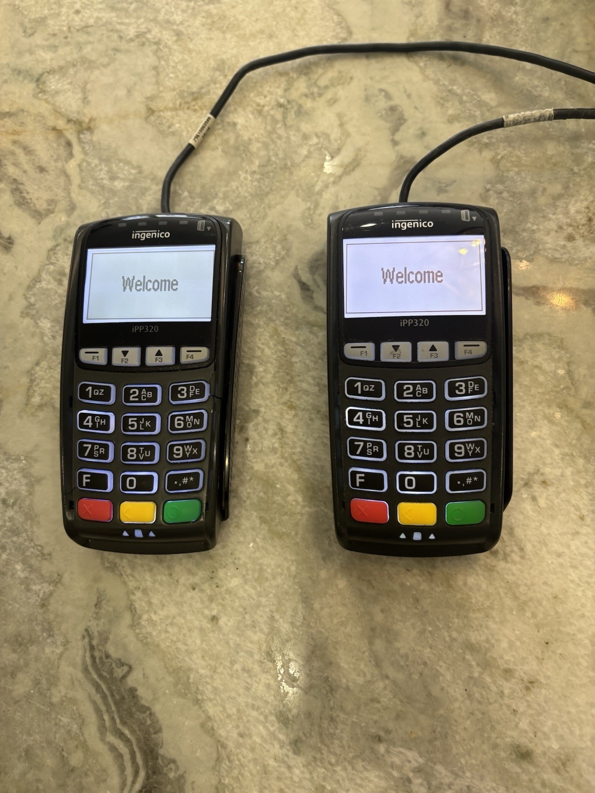 Lot of 2 Ingenico iPP320 openedge Credit Debit Card Reader POS IPP320-01T1358A