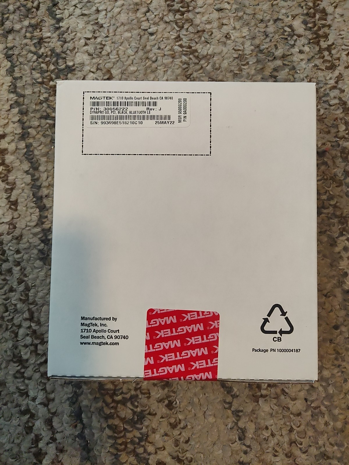 MagTek 30056222 DynaPro Go Wireless Handheld Smart Card Reader – Factory Sealed