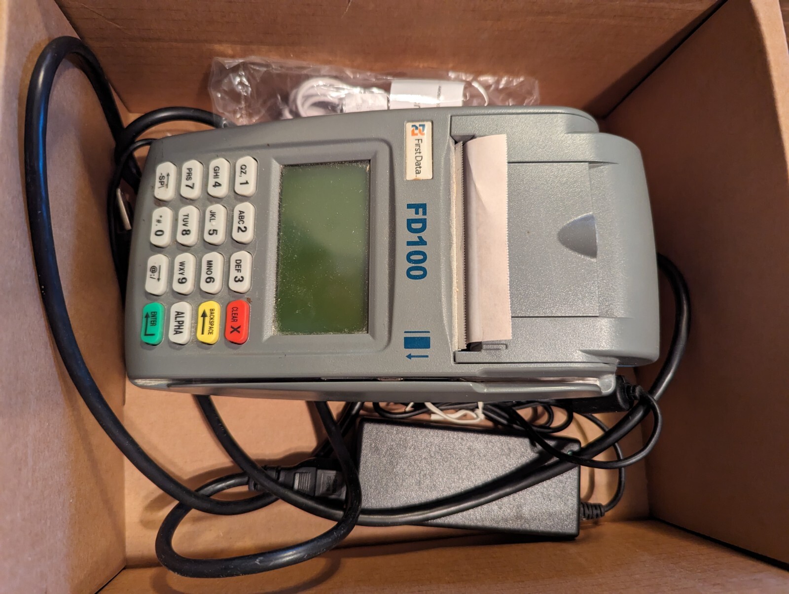 First Data FD100 TI Credit Card Machine