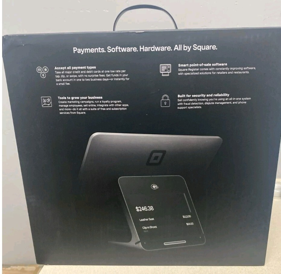 Square POS System Black,Register Model SPS1-01