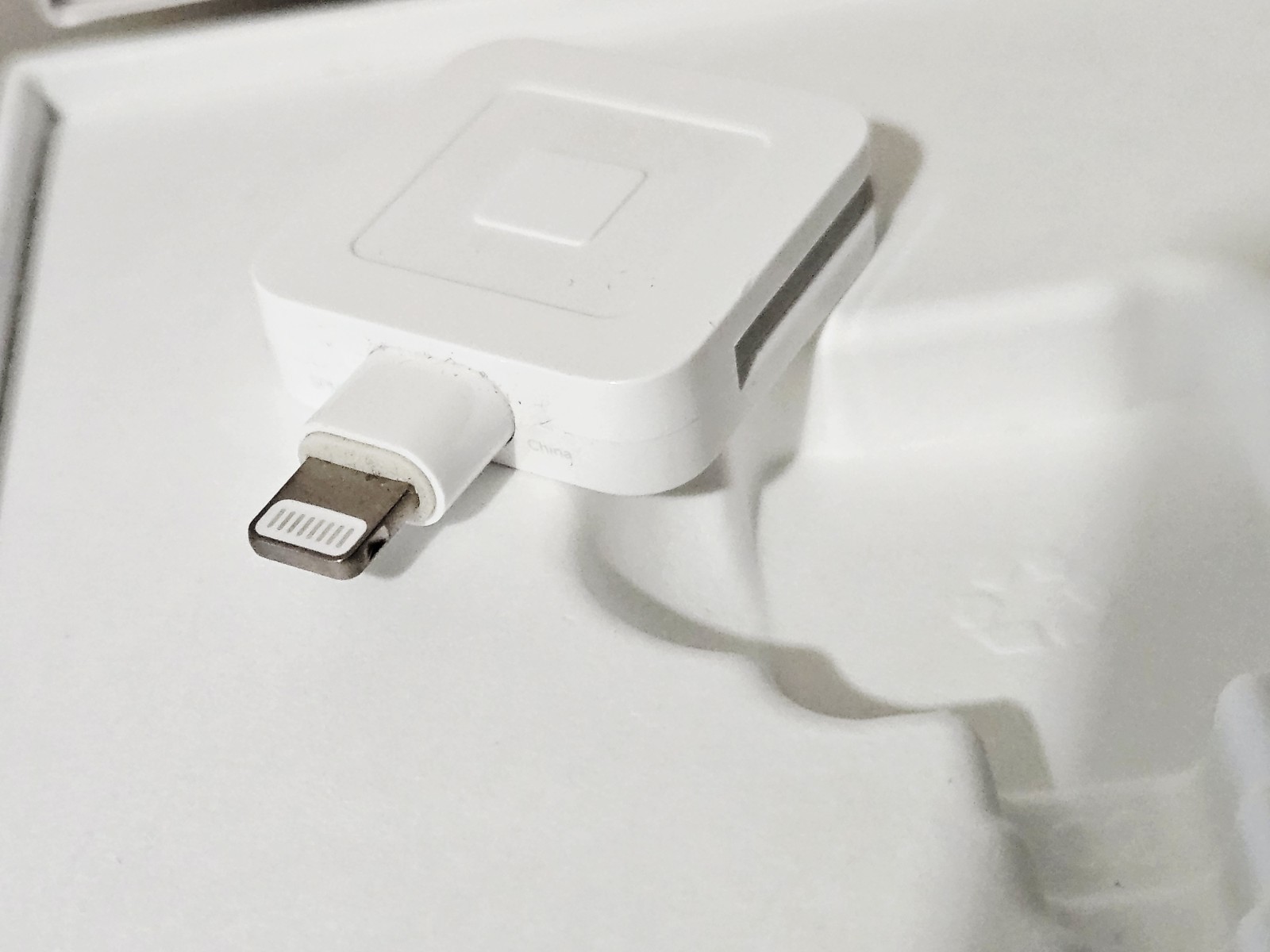 Square Credit Debit Card Reader for Magstripe (with Lightning Connector)