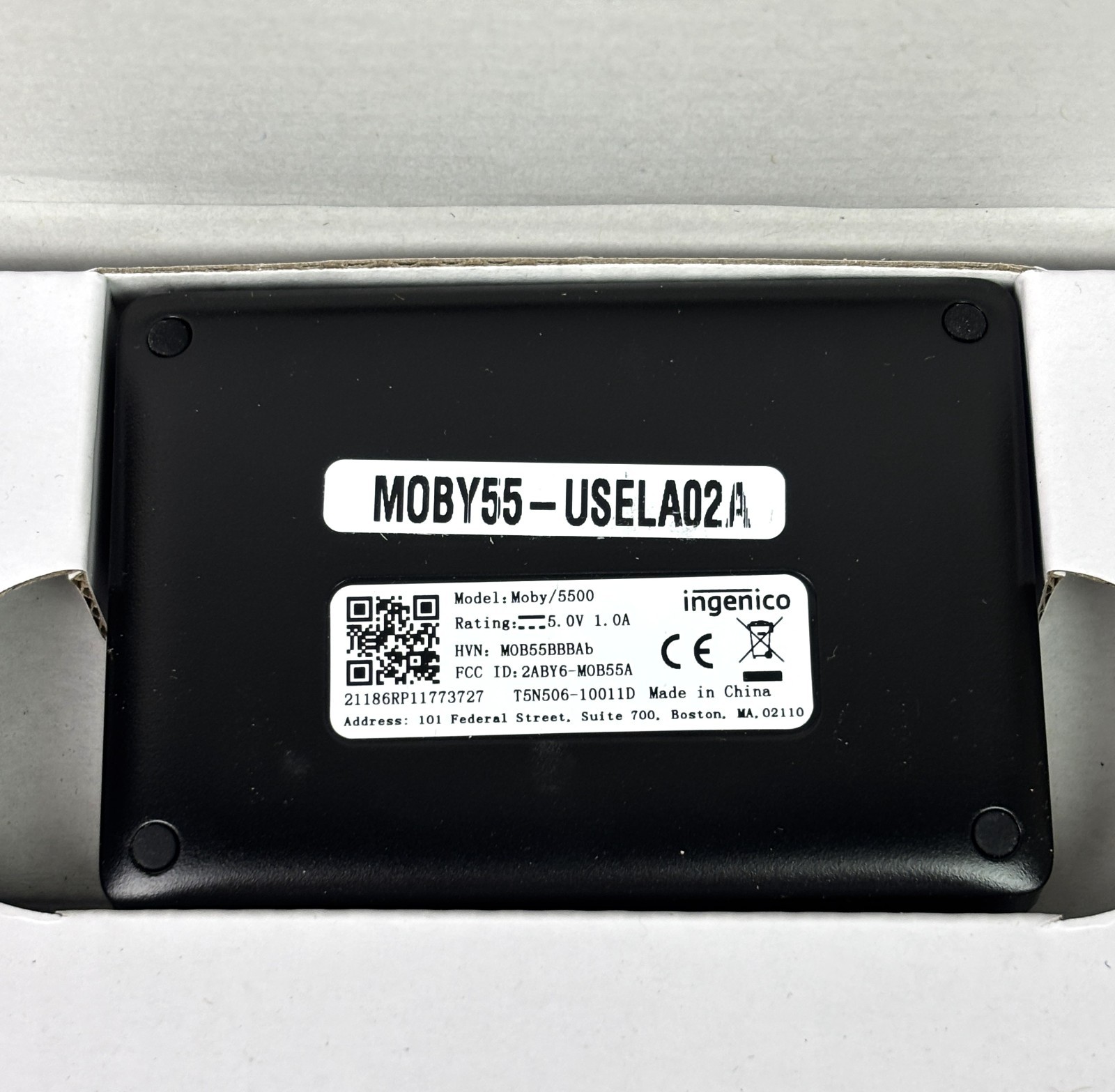 NEW Ingenico Moby 5500 Credit Card Reader Mobile POS Bluetooth P5N506-100012D