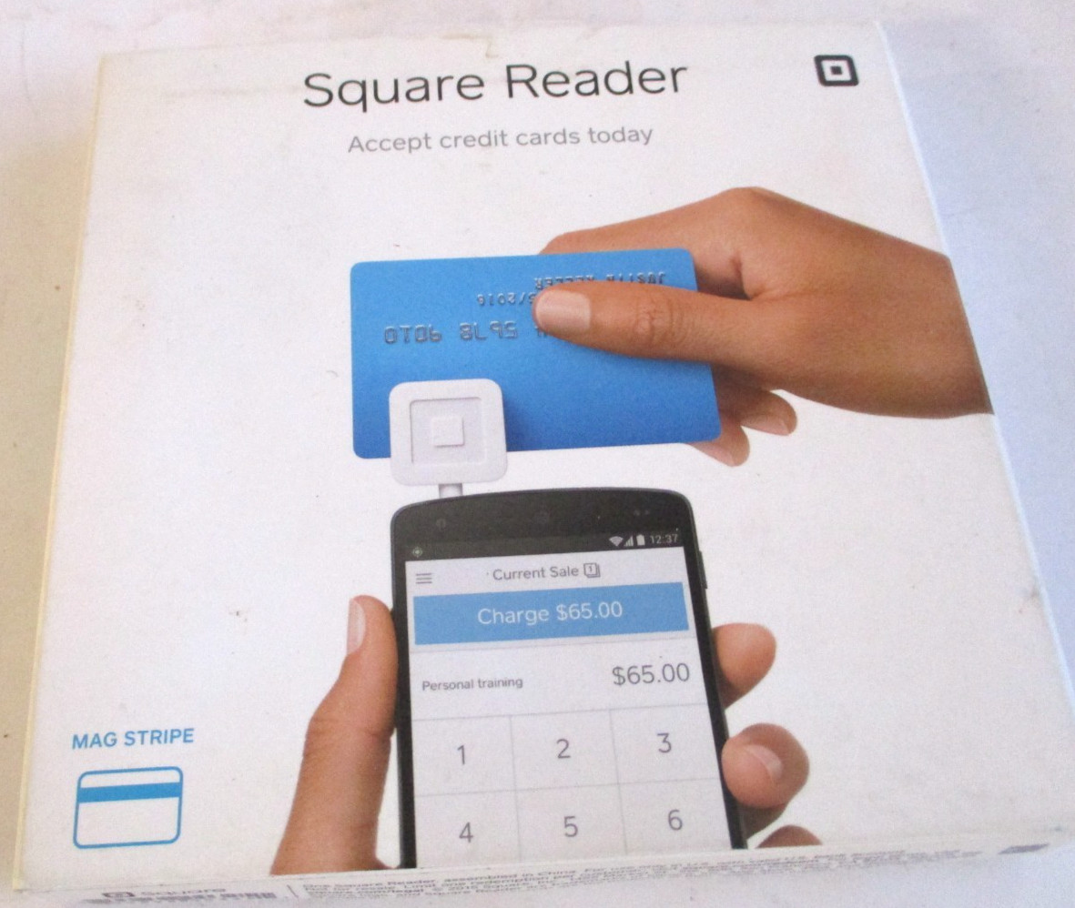 Sealed Square A-Pkg-0206-01 Credit Debit Card Reader White for Apple IPhone