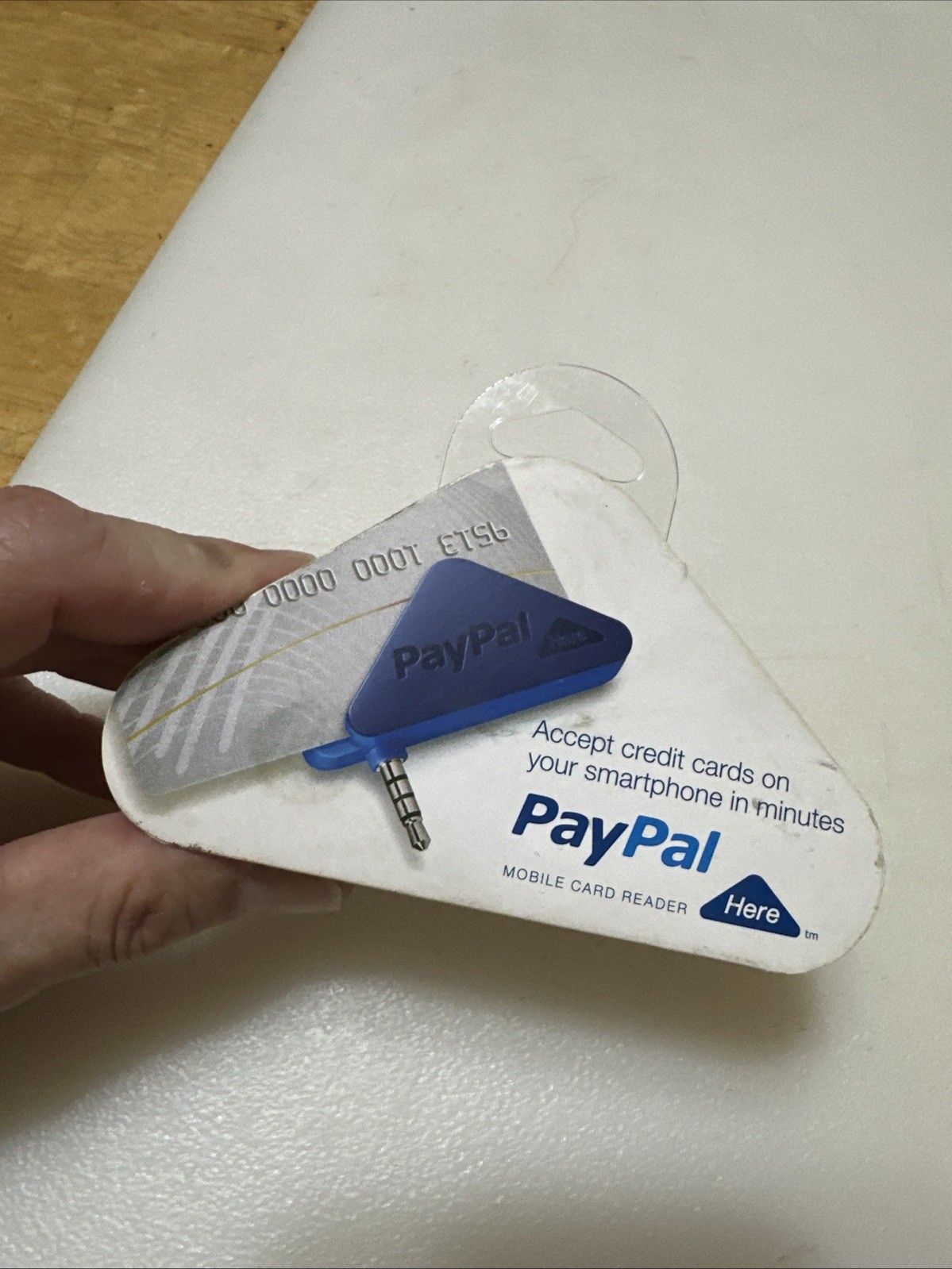NOS Ives Behar Designed Triangle PayPal Mobile Card Reader NOS NEW Collectible