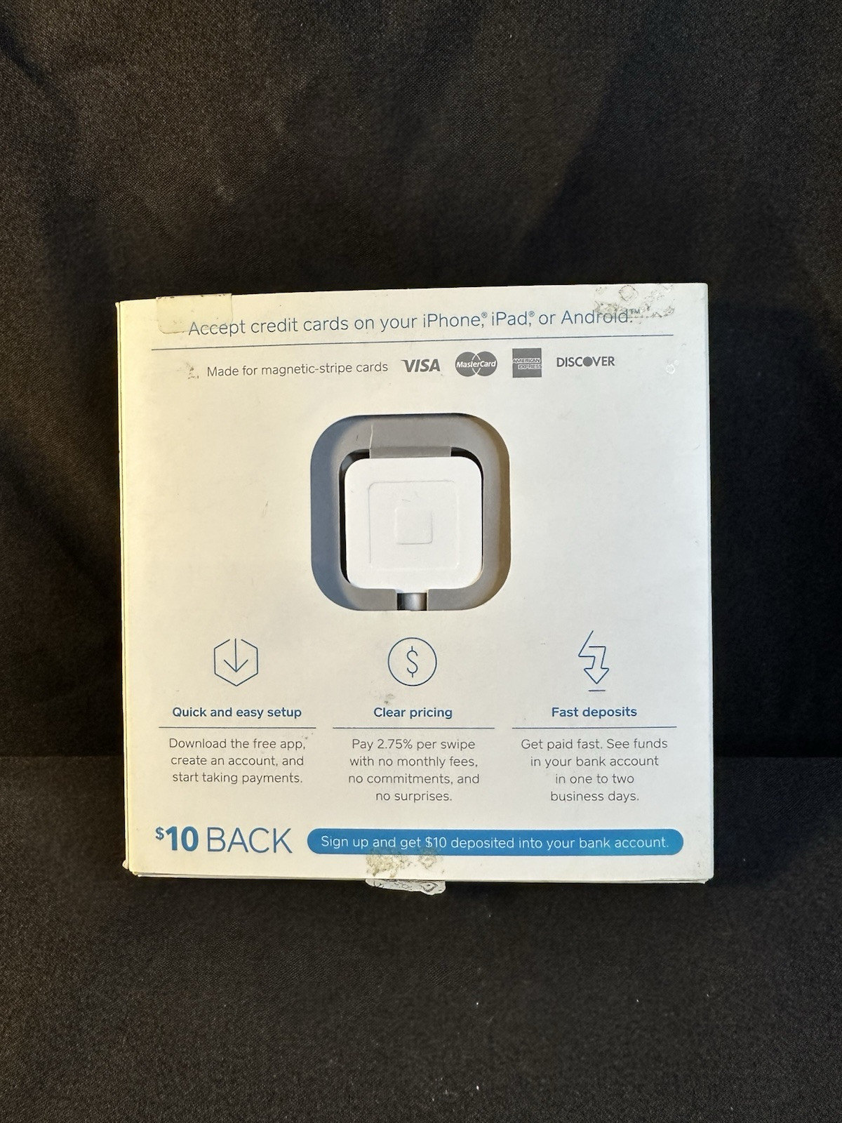 Square Credit Card Reader for iPhone, iPad and Android w/ 3.5mm Jack