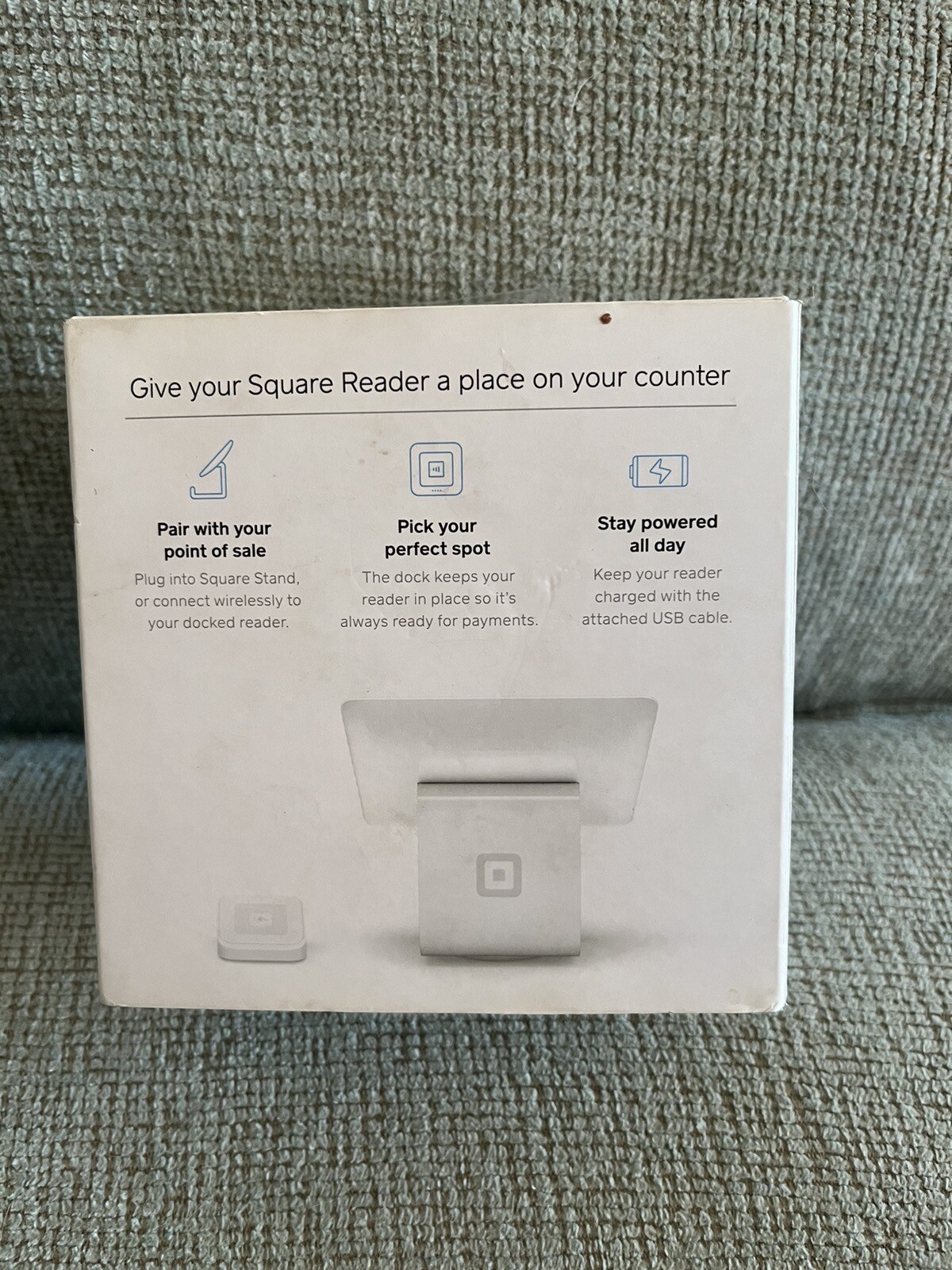 Square A-SKU-0485 Credit Card Reader + Dock For Square Reader A-SKU-0120-02