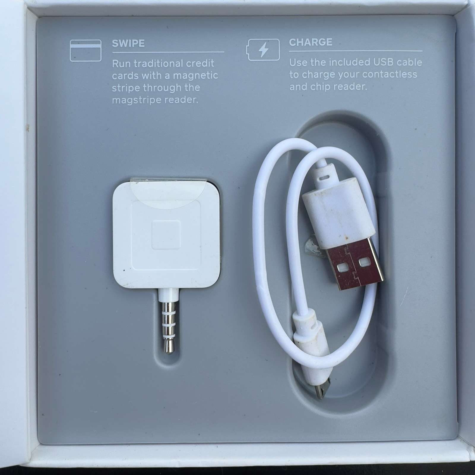 Square Credit Card Reader for Contactless Chip And Portable Mag Stripe Model S6
