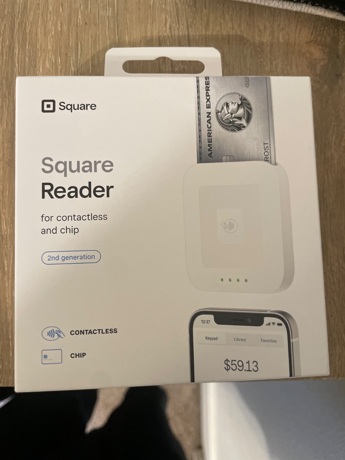 Square A-SKU-0792 Credit Card Reader for Contactless and Chip Machine 2nd Gen.