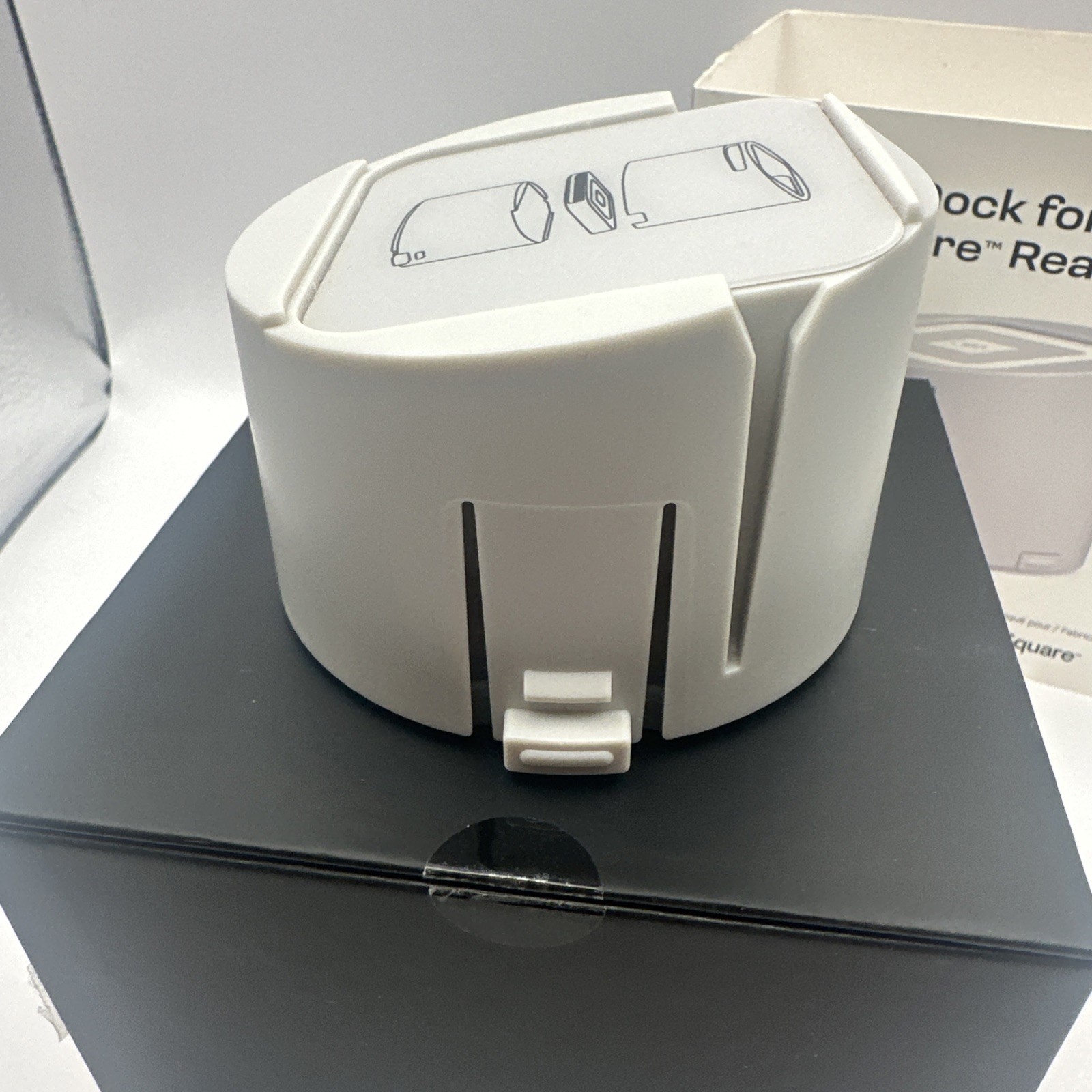 BOSSTAB White Pedestal Case 2nd Gen Dock for Square Reader BASE ONLY PARTS