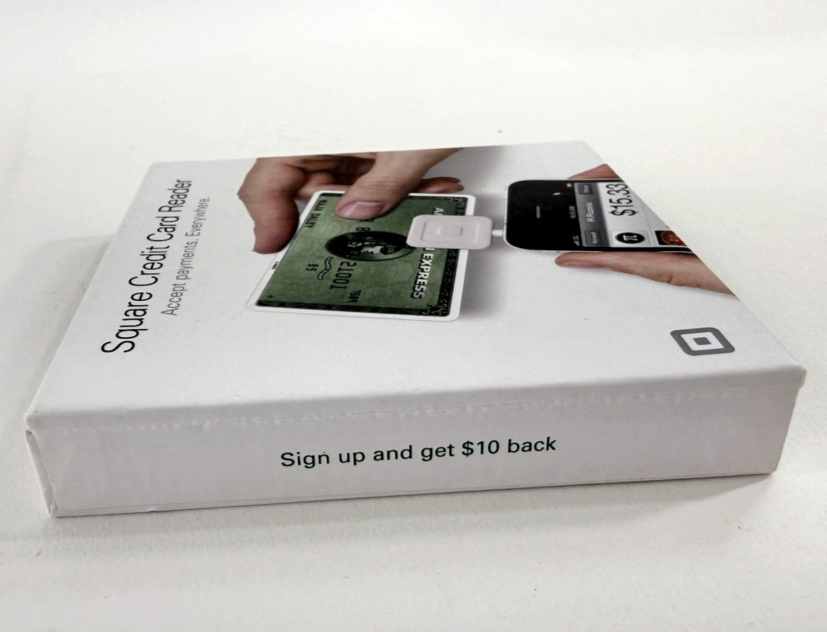 Square Credit Card Magstripe Reader for Smart Phone (3.5 mm Headset port) – New