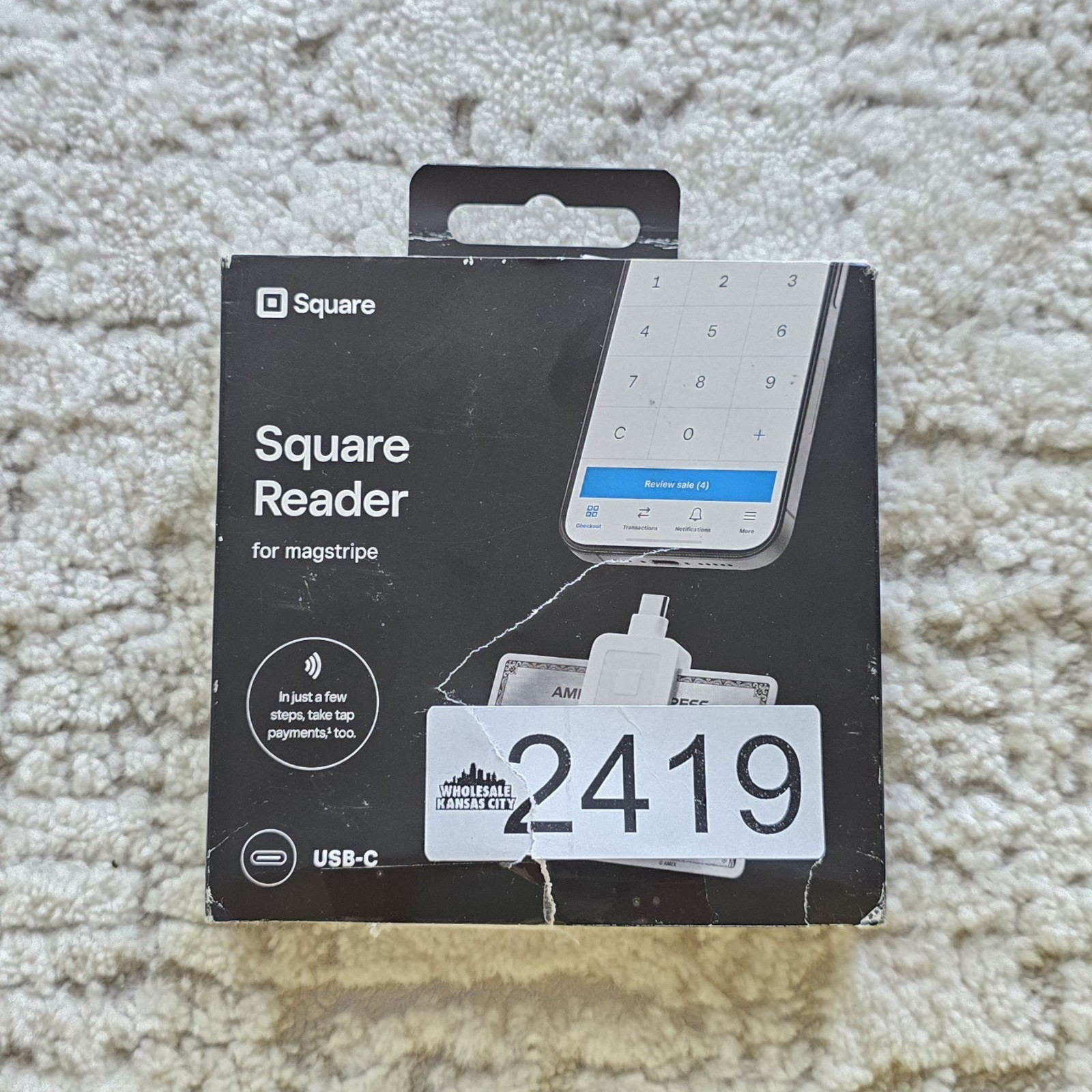 Square Reader for Magstripe USB-C Mobile Credit Card Readers NEW Open Box