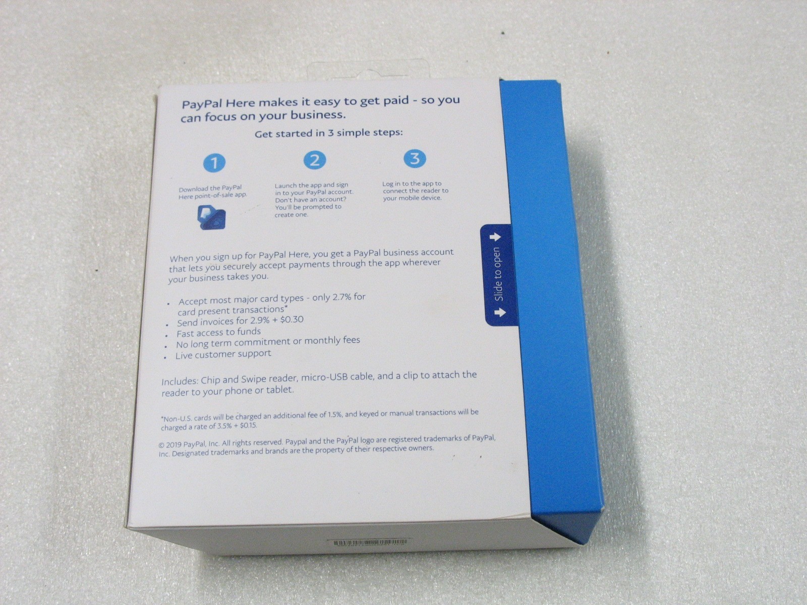 PayPal Here Chip And Card Swipe Reader Credit & Debit Cards Mobile
