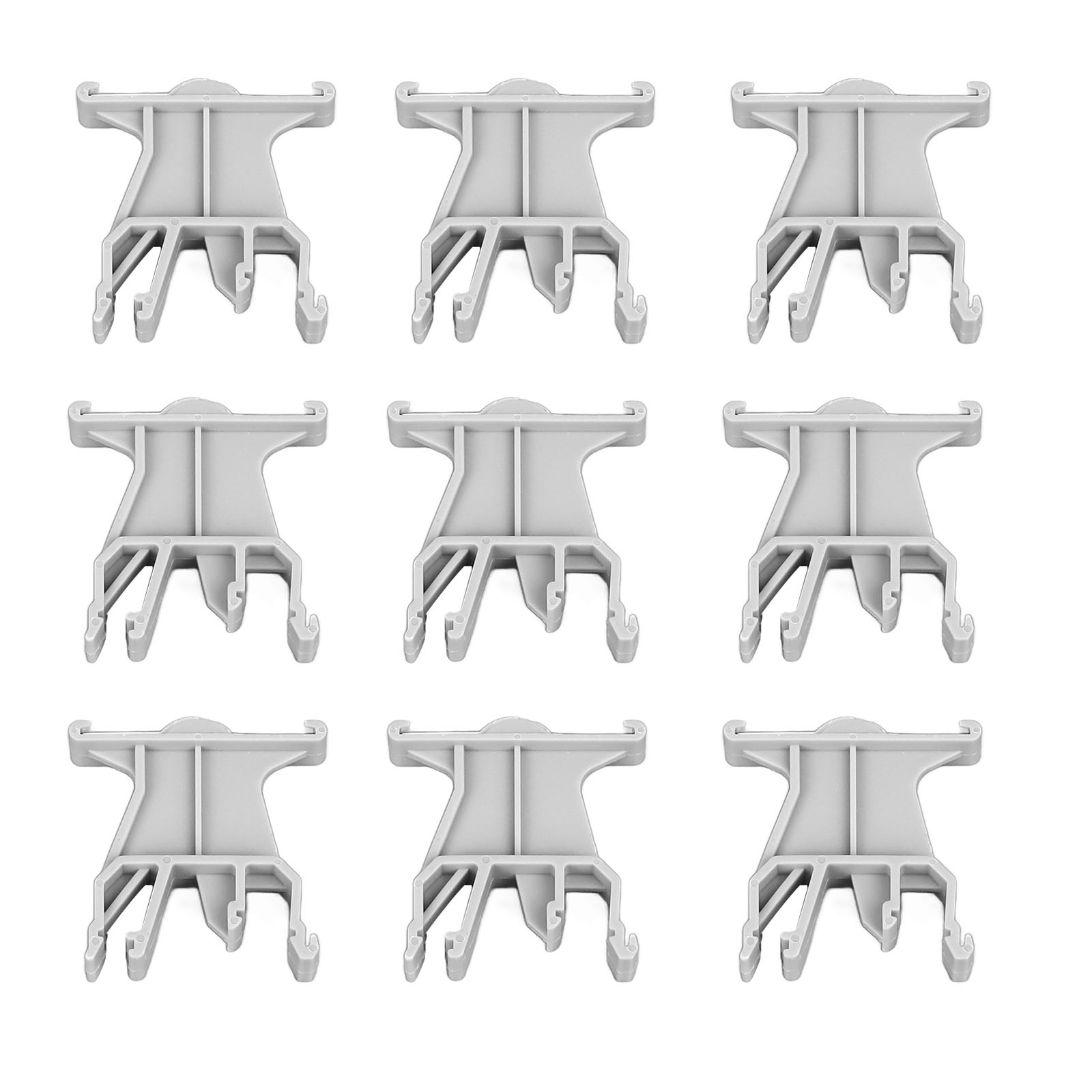 100x Terminal Marker Carrier 35mm DIN Rail Installation UK B1 Marking Label For