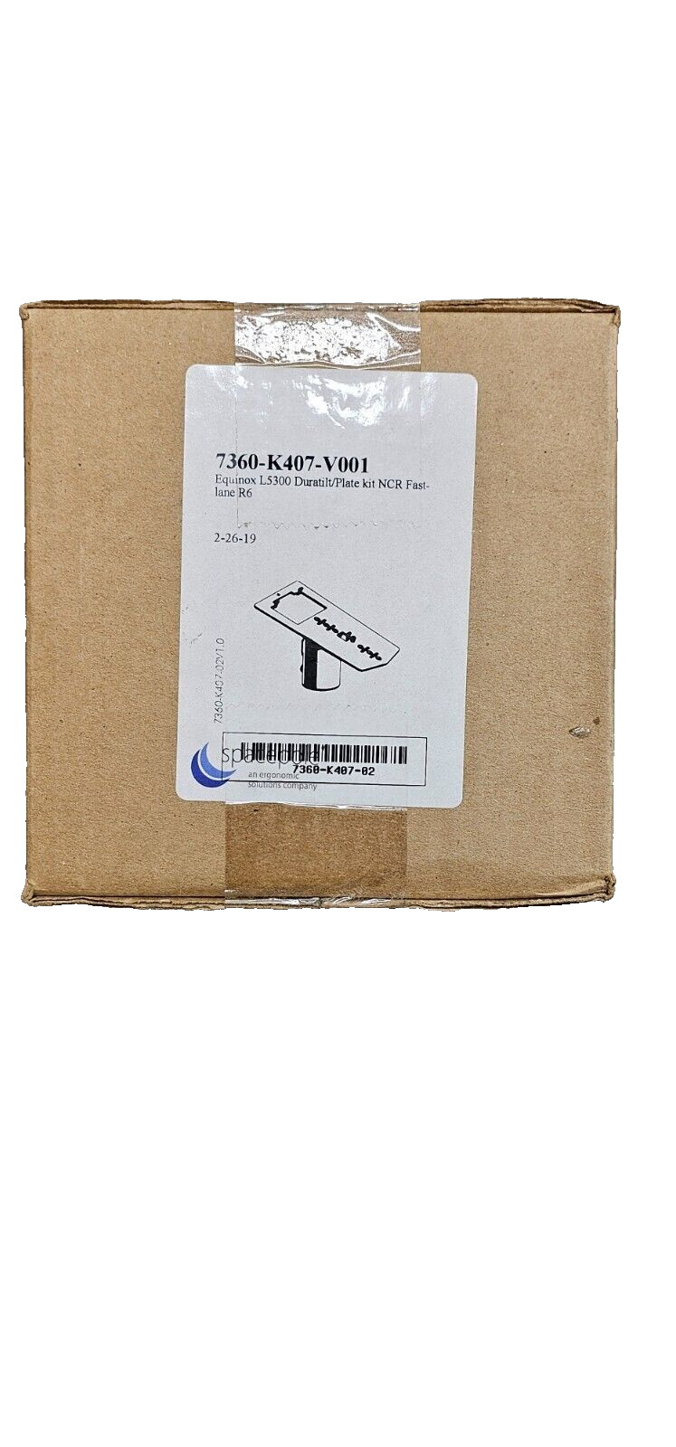 Spacepole 7360-K407 Equinox L5300 Duratilt/Plate Kit (Fastlane R6)