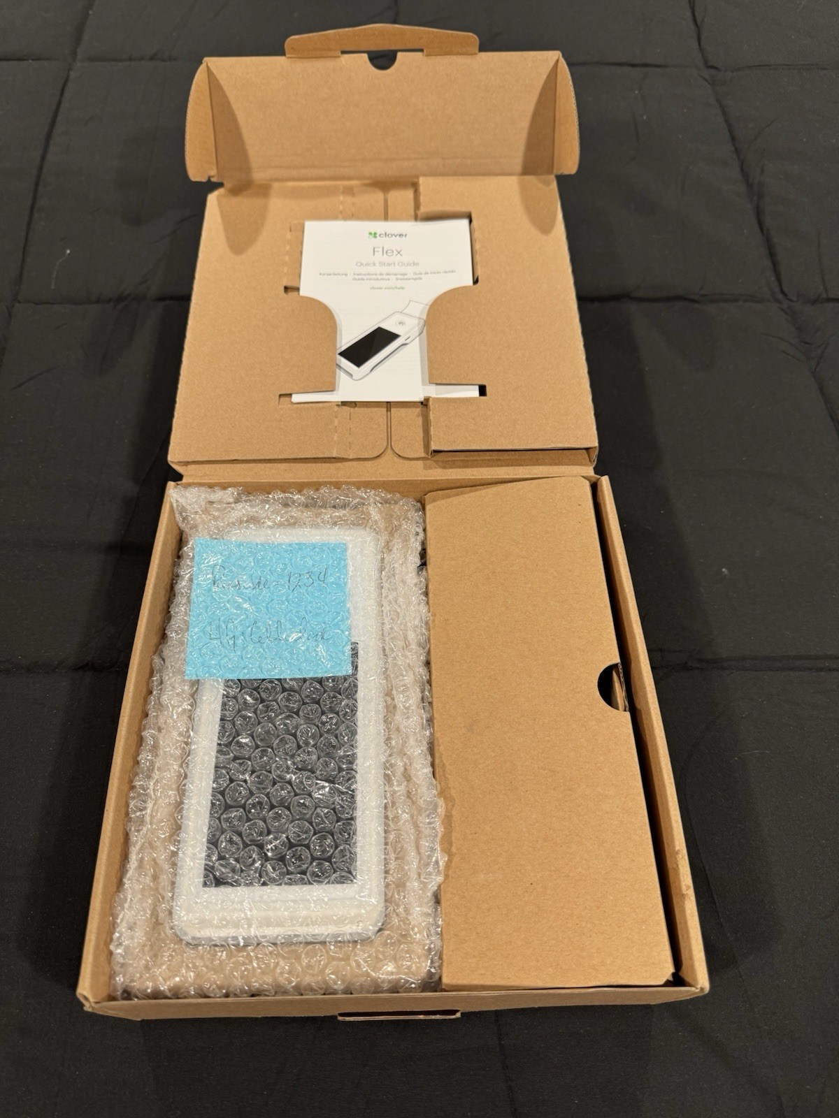 Clover Flex LTE C401U + Clover Flex starter kit K400 U. Parts Only. Sold As-Is
