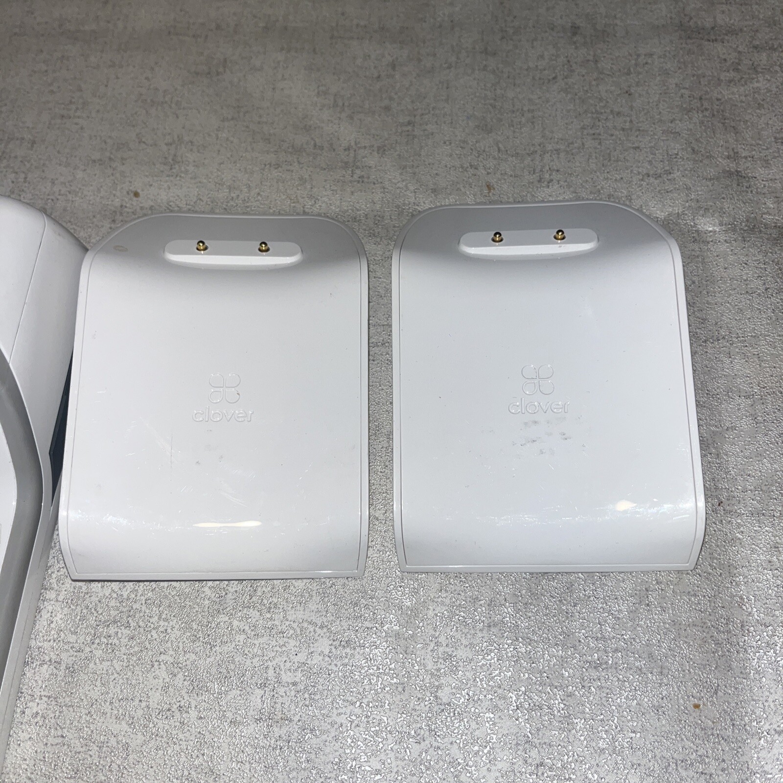 2 Clover Flex Credit Card Machines and Chargers Model K400