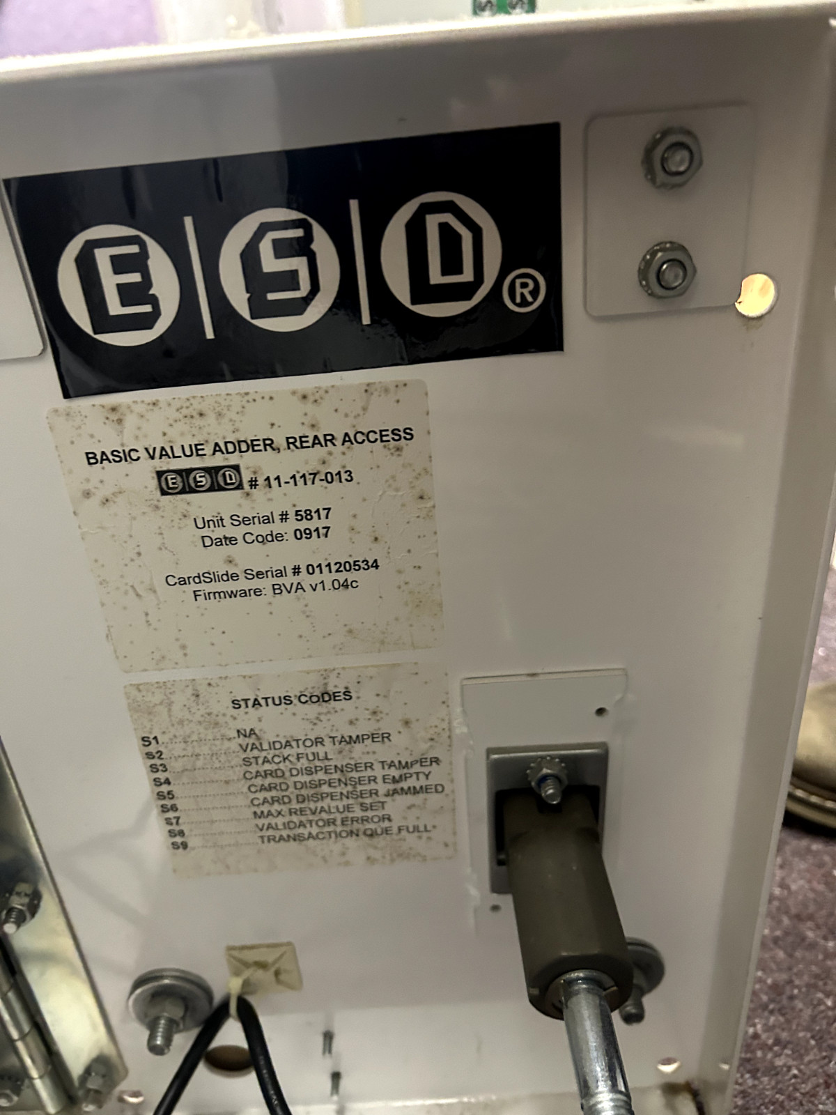 ESD basic value adder 11-117-013