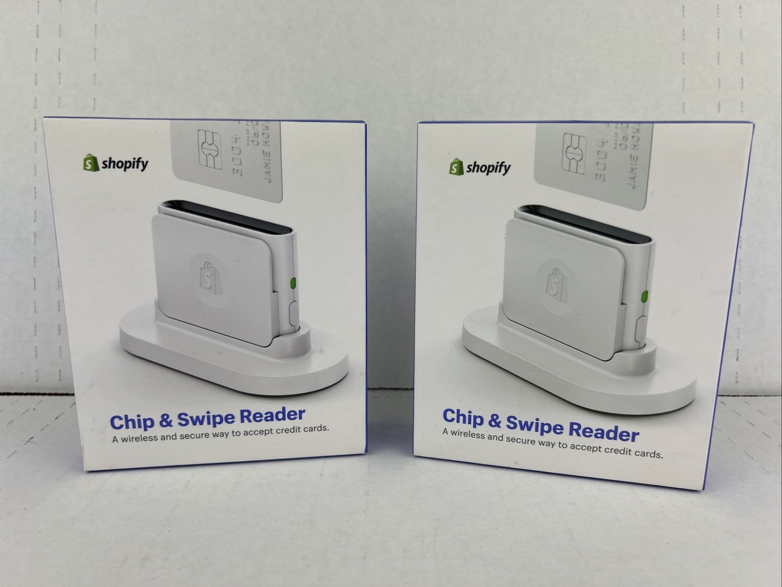 Shopify Chip & Swipe Reader – White Lot Of 2