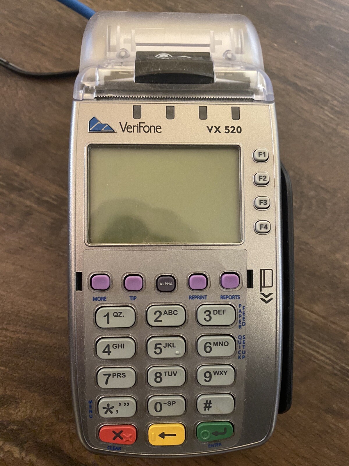 Verifone VX520 Credit Card POS Terminal DIAL/ETH w/ Swipe EMV Chip Reader