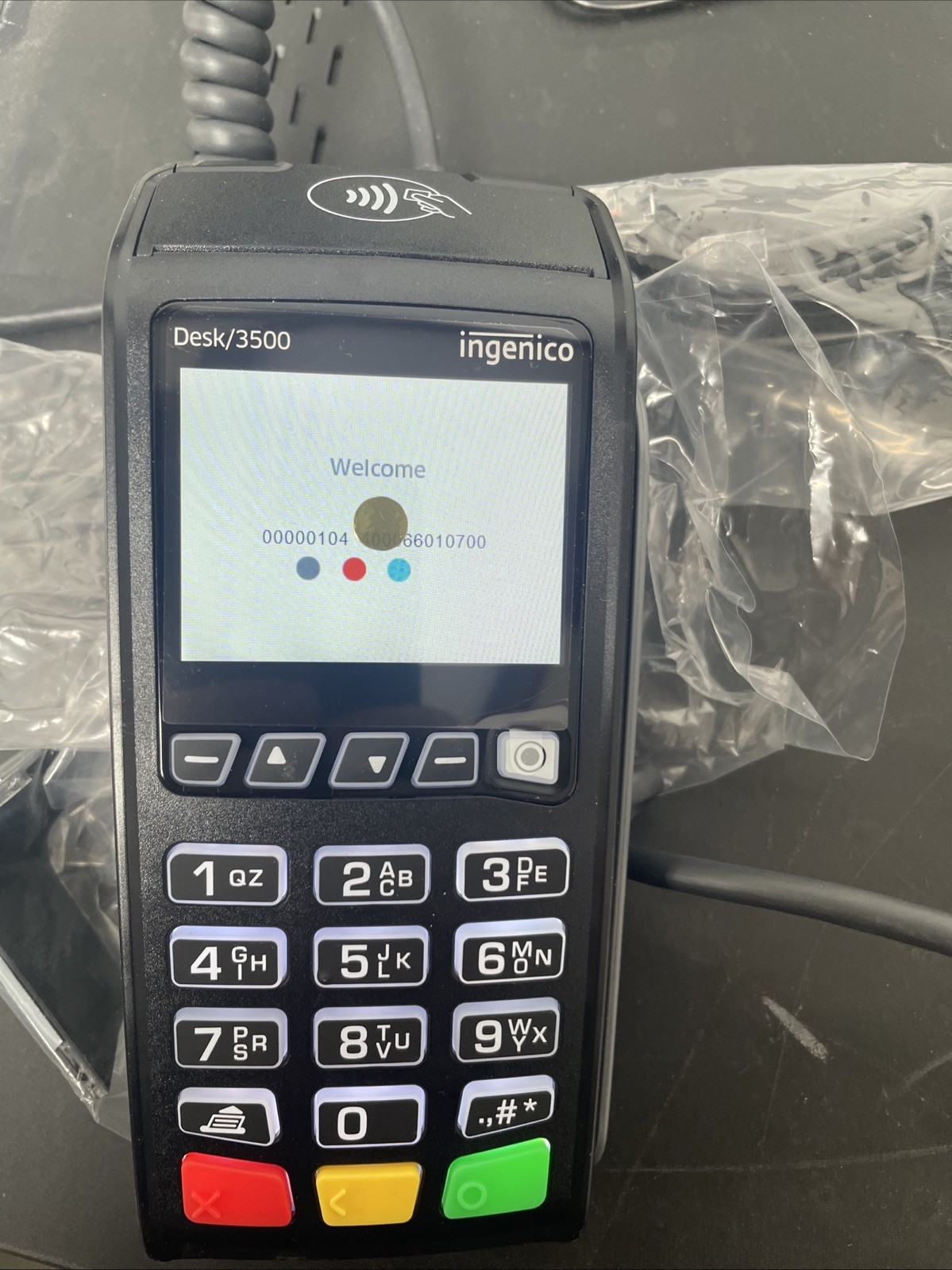 Ingenico Desk 3500 Credit Card Terminal Read Description –