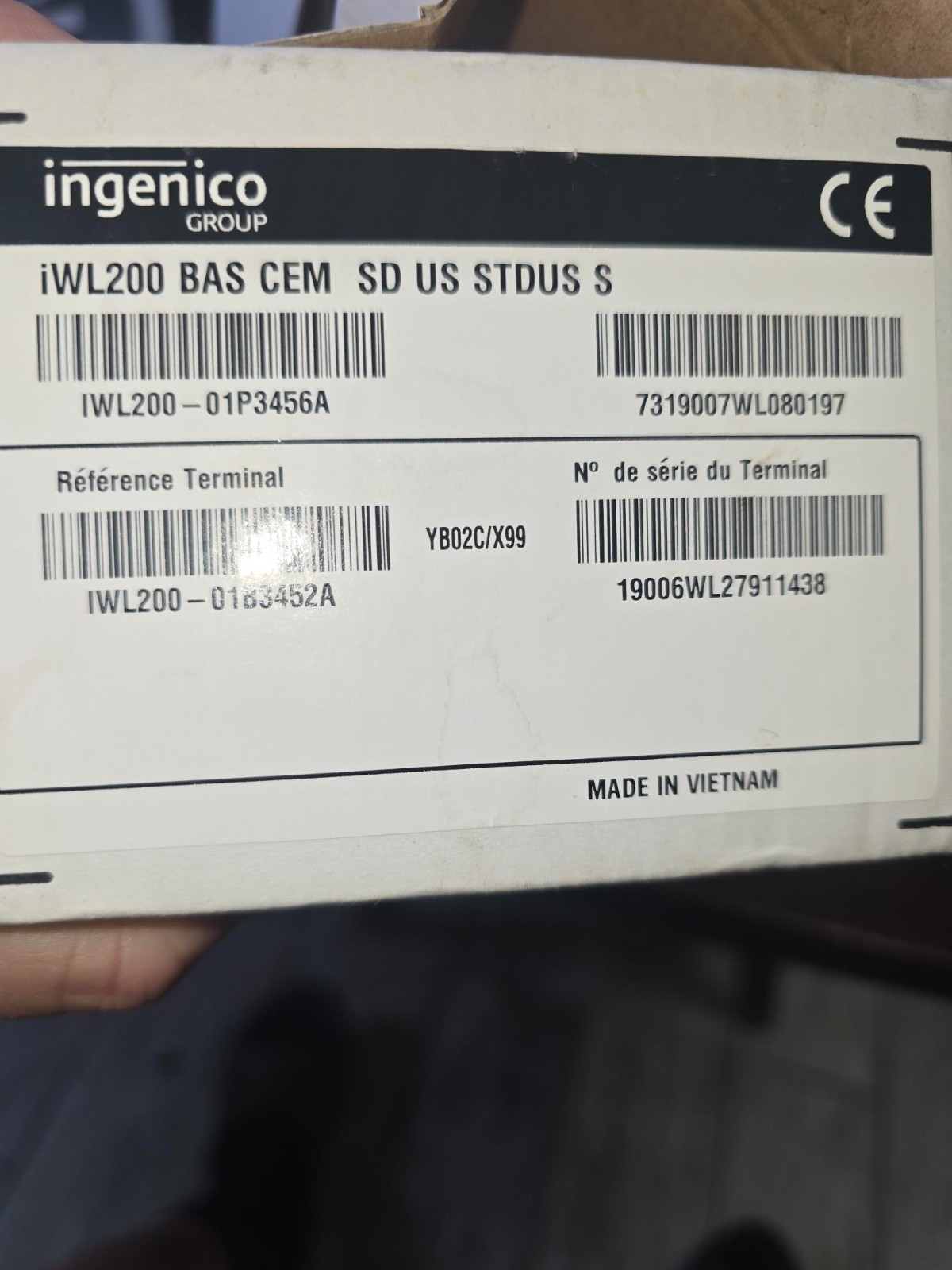 INGENICO IWL200 Charging Base for IWL220 IWL250 IWl255 New open box