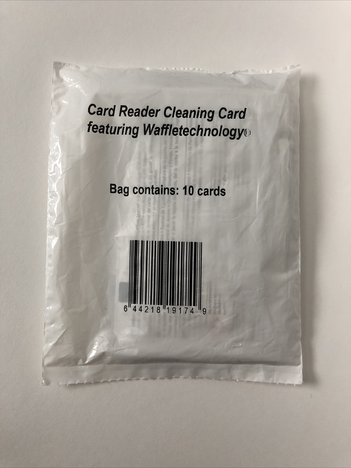 Card Reader Cleaning Card Featuring Waffletechnology