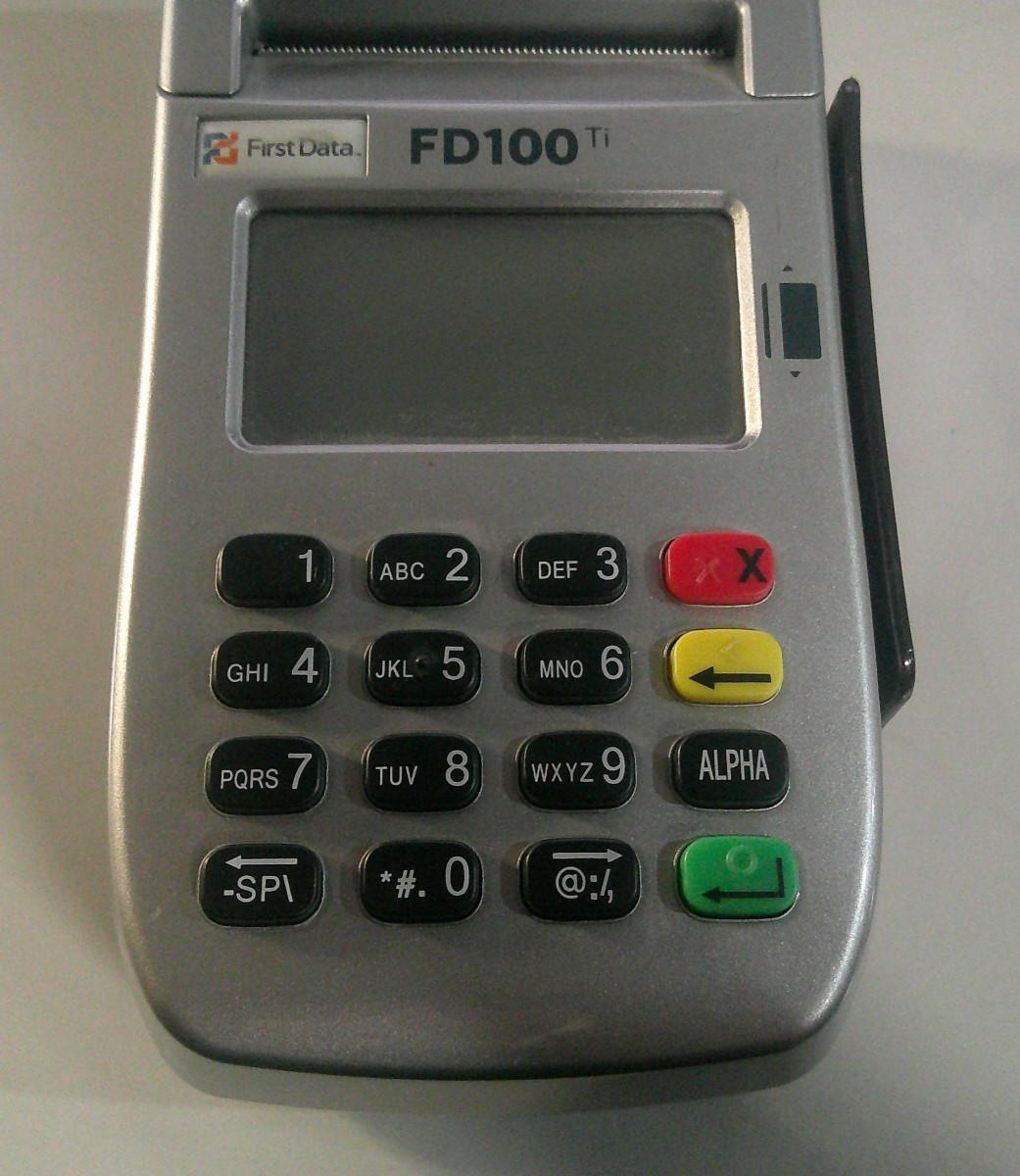 First Data FD100ti Credit Card Machine